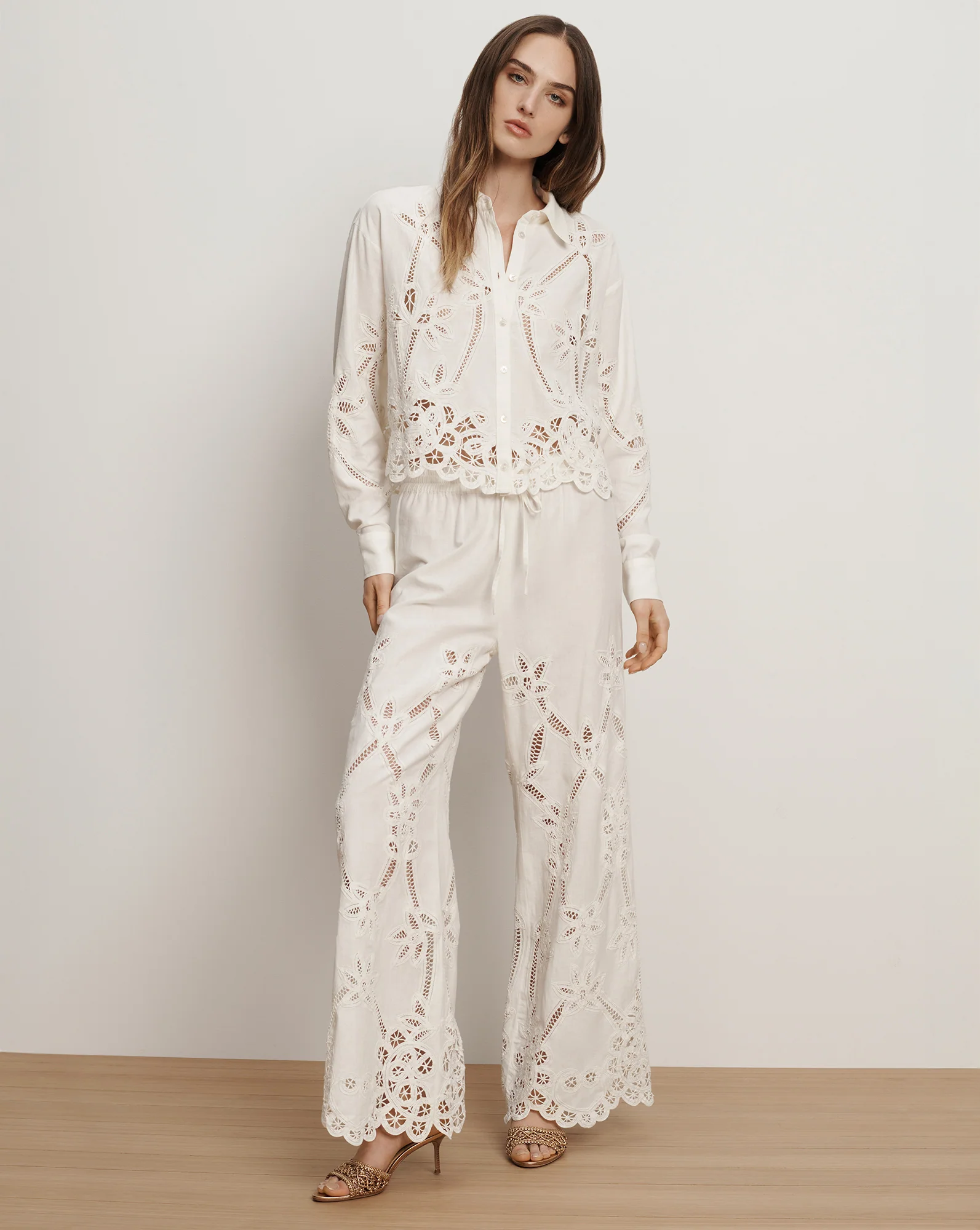 Aderes Eyelet Button-Down Shirt - Image 2