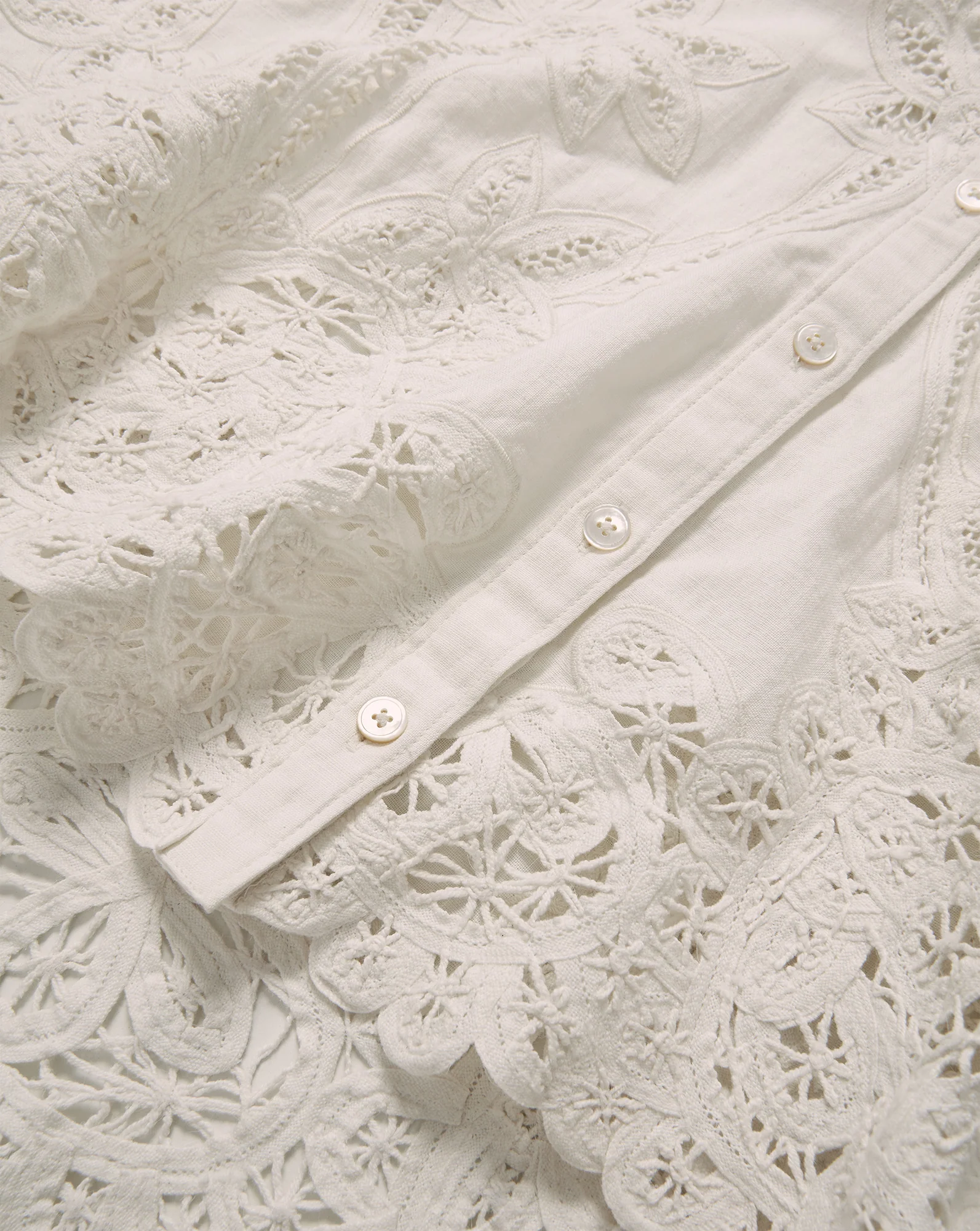 Aderes Eyelet Button-Down Shirt - Image 3