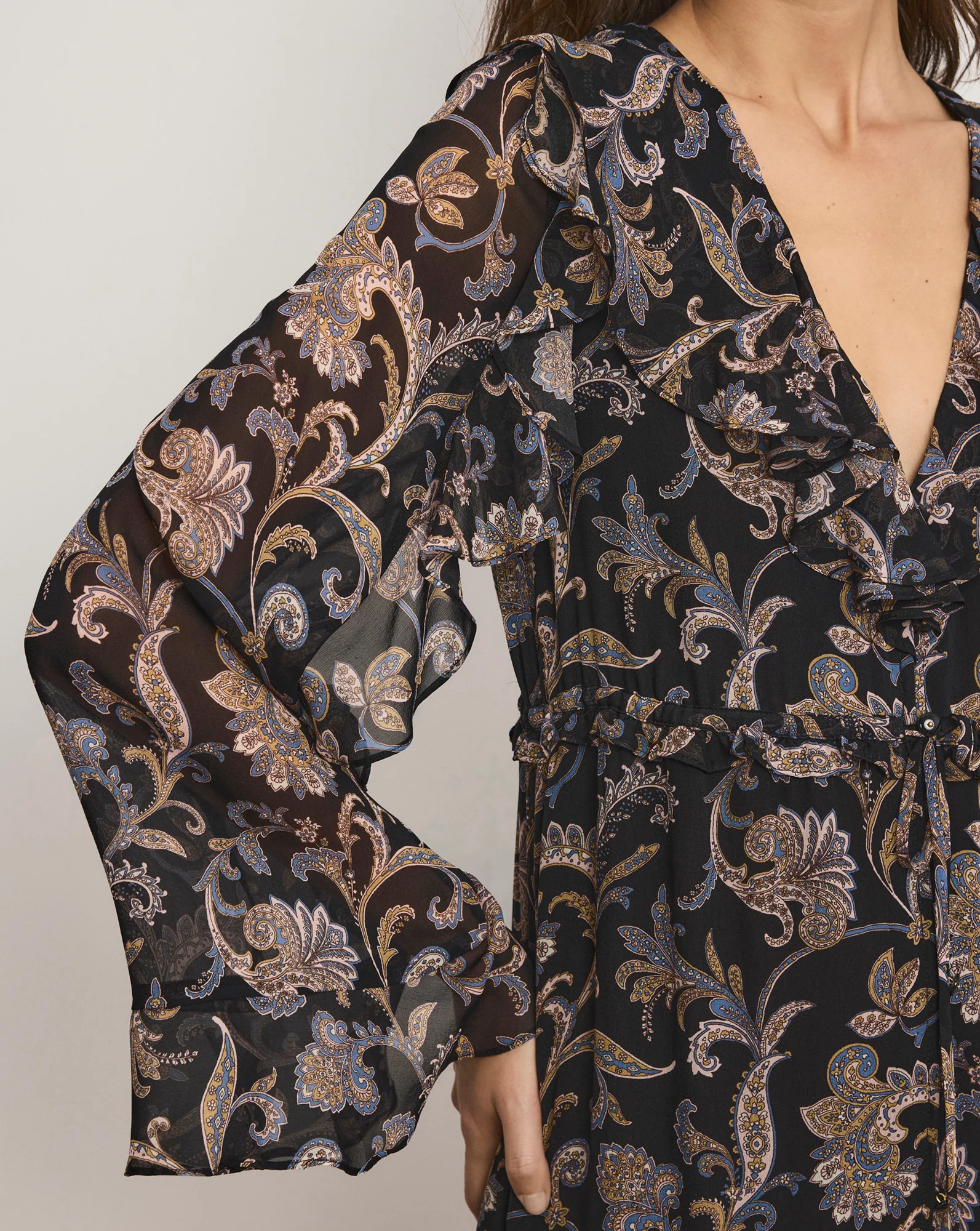 Akara Silk Maxi Dress - Image 5