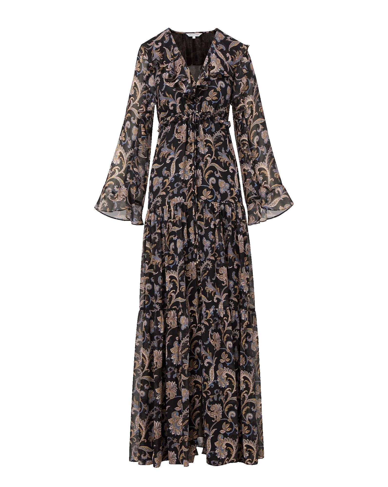 Akara Silk Maxi Dress - Image 6
