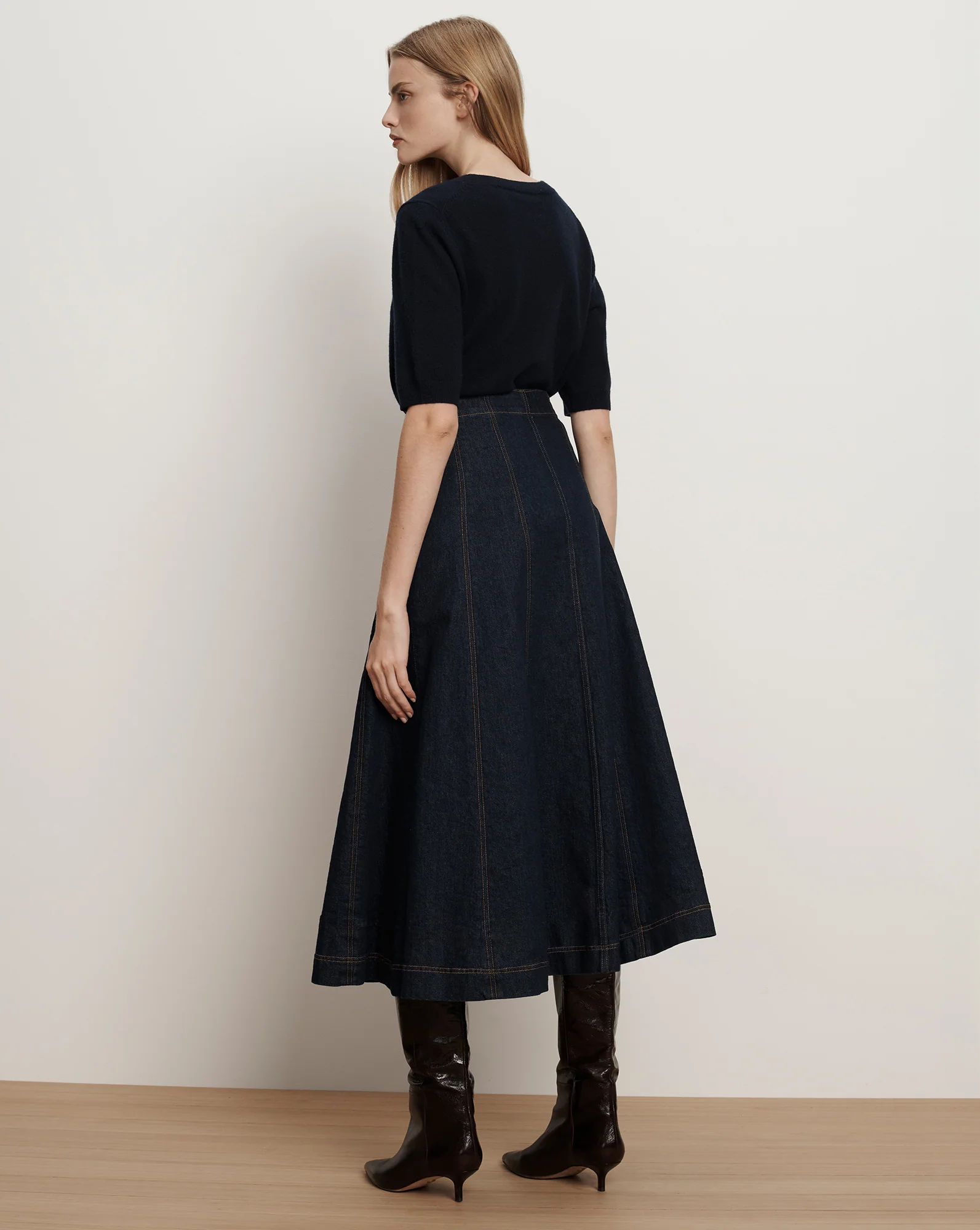 Alix Denim Midi Skirt - Image 5