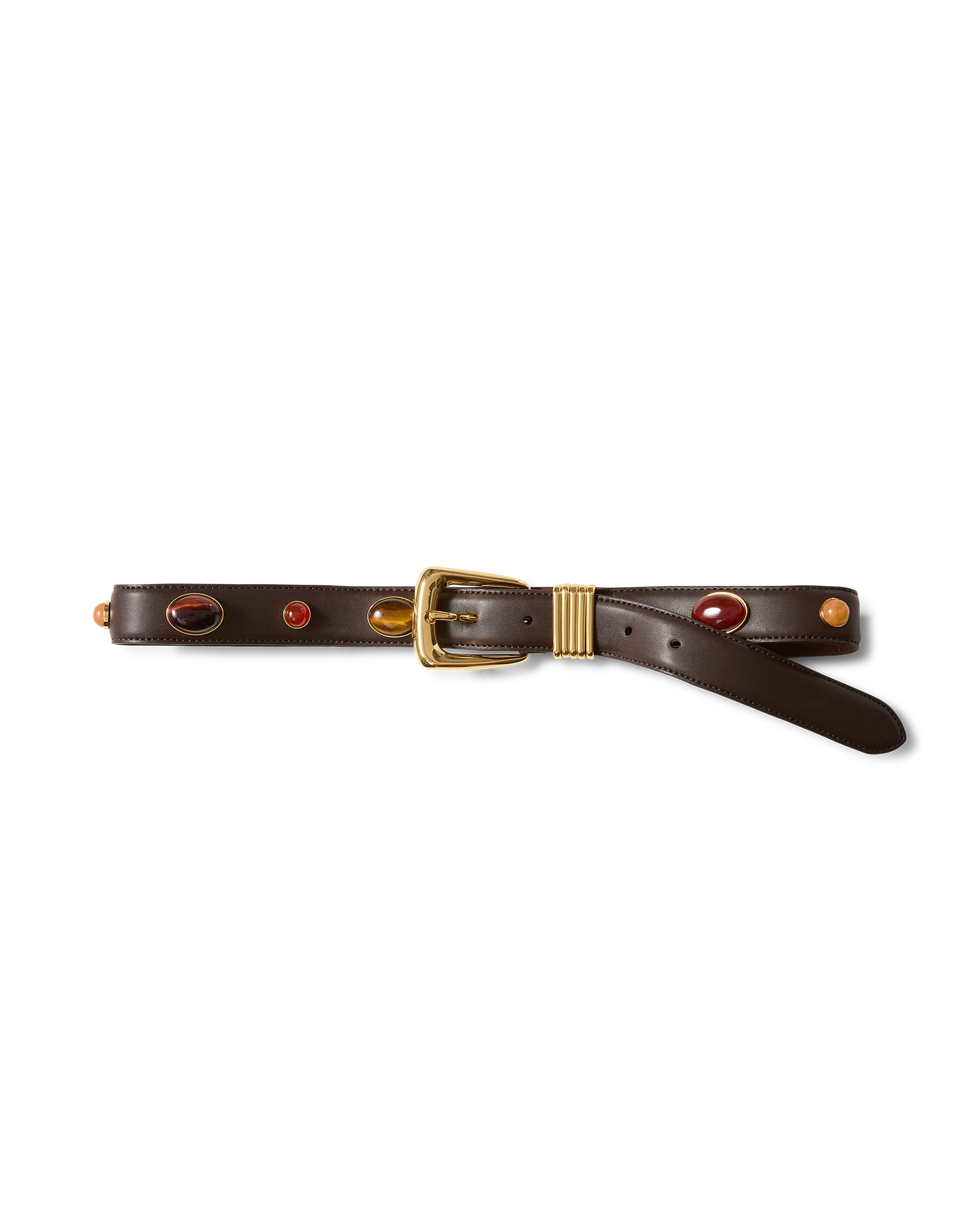 Arch Embellished Leather Belt - Image 5