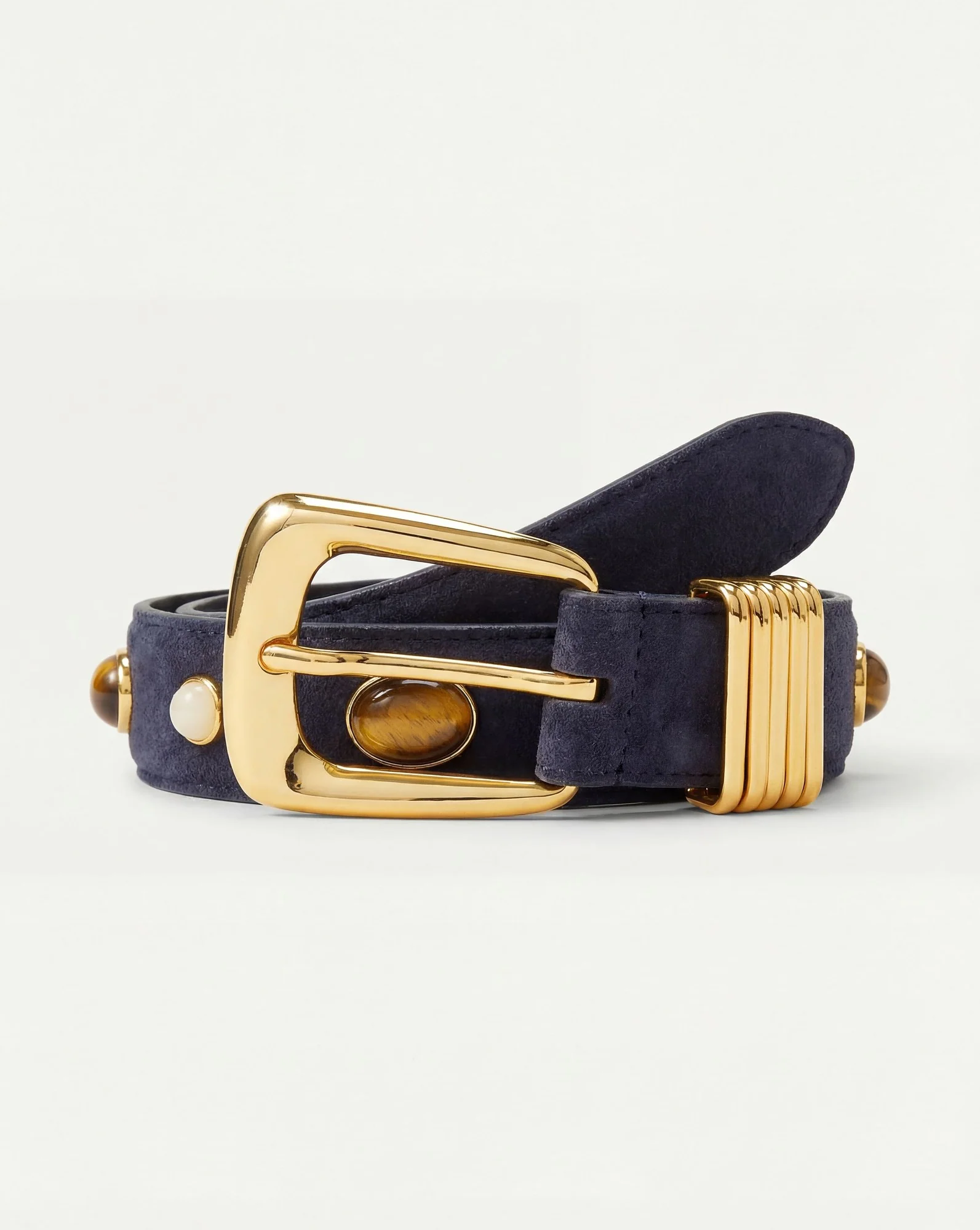 Arch Embellished Suede Belt - Image 3