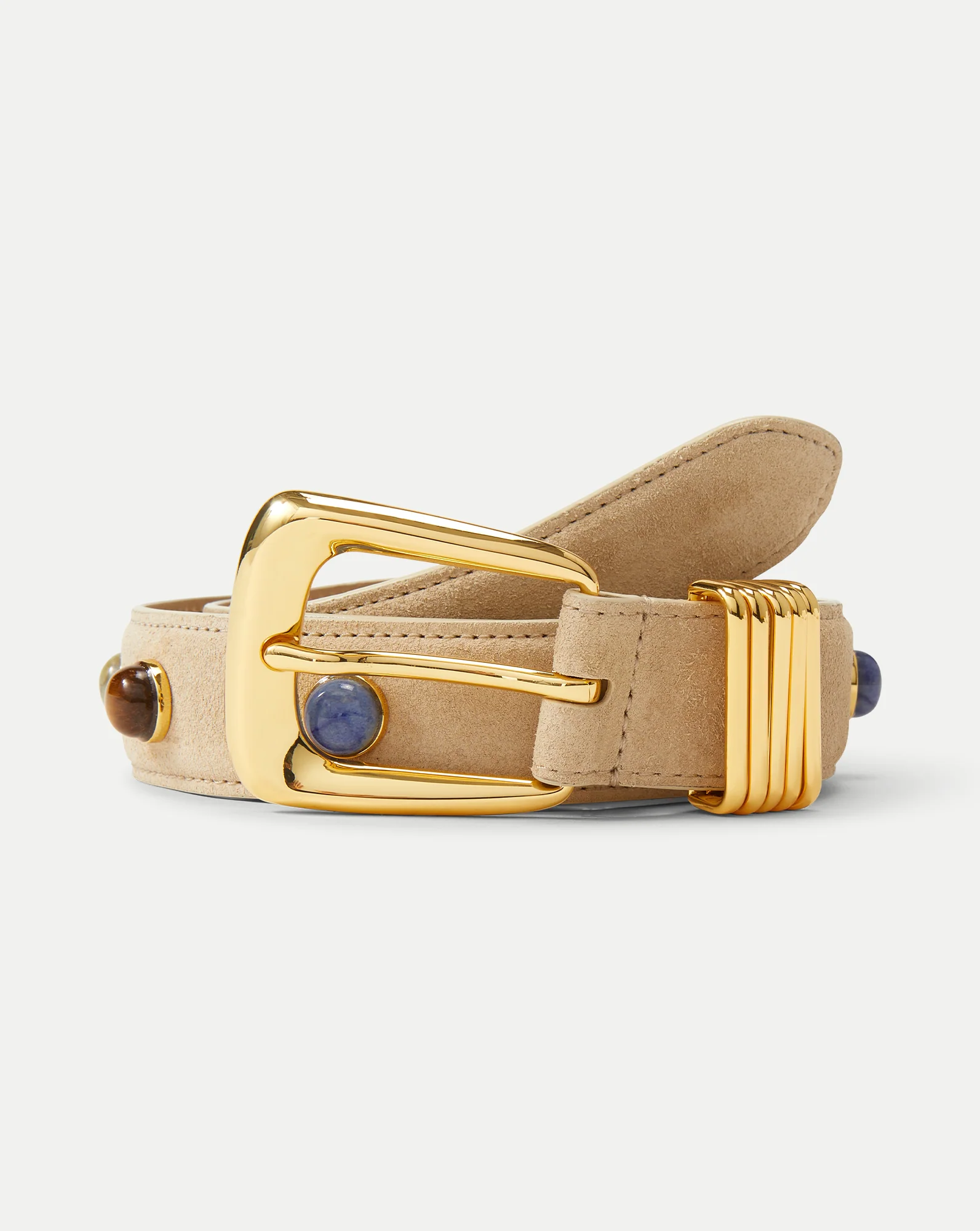 Arch Embellished Suede Belt - Image 3
