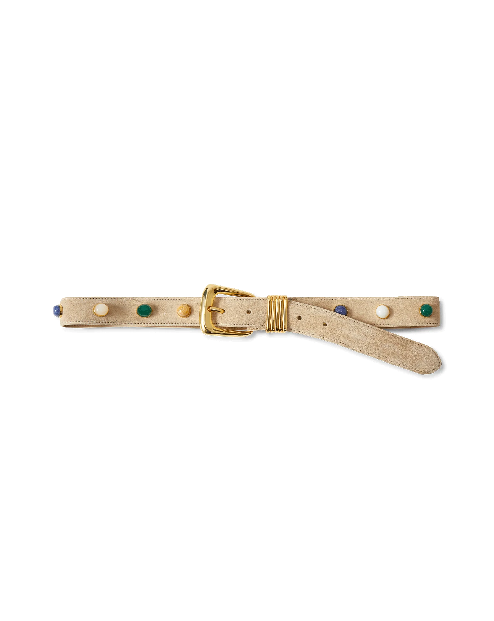 Arch Embellished Suede Belt - Image 4