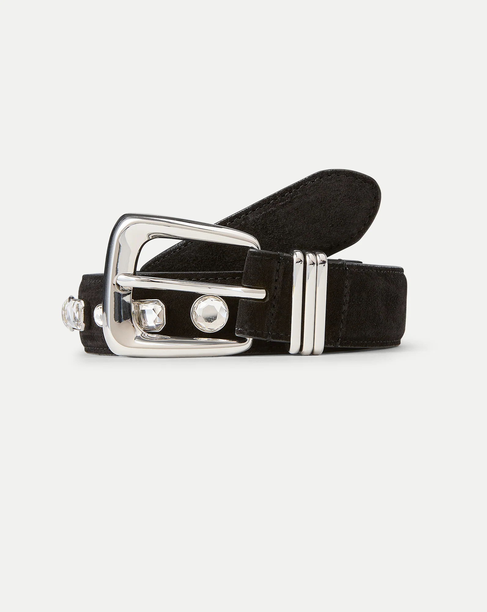 Arch Suede Embellished Belt - Image 3