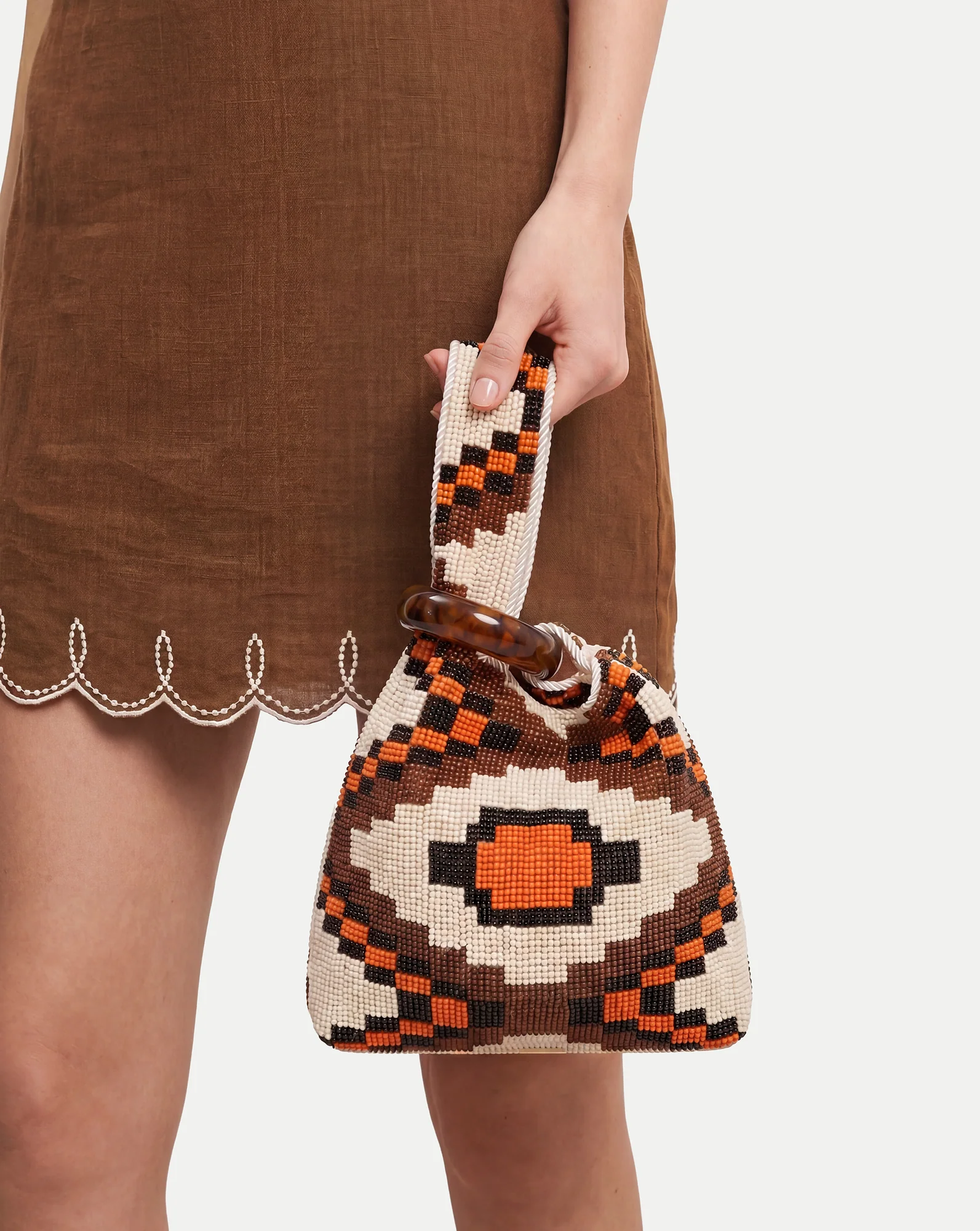 Beaded Veronica Beard Swing Clutch - Image 2