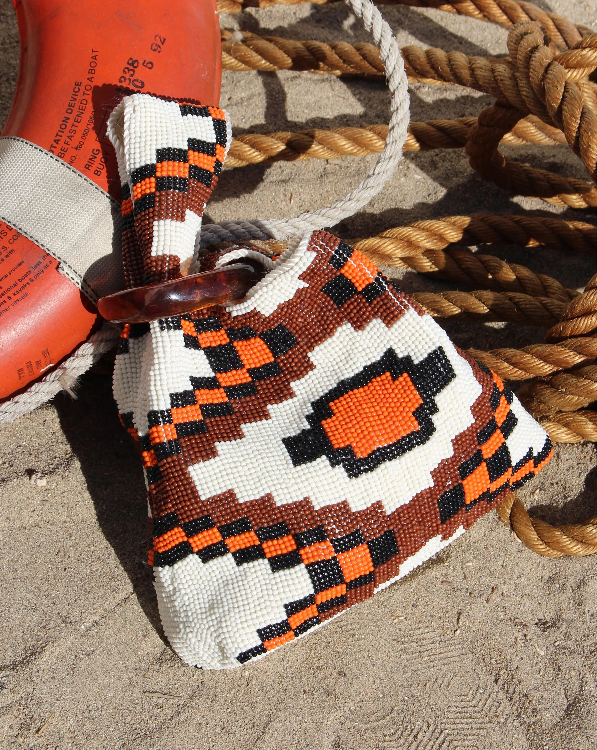 Beaded Veronica Beard Swing Clutch - Image 6