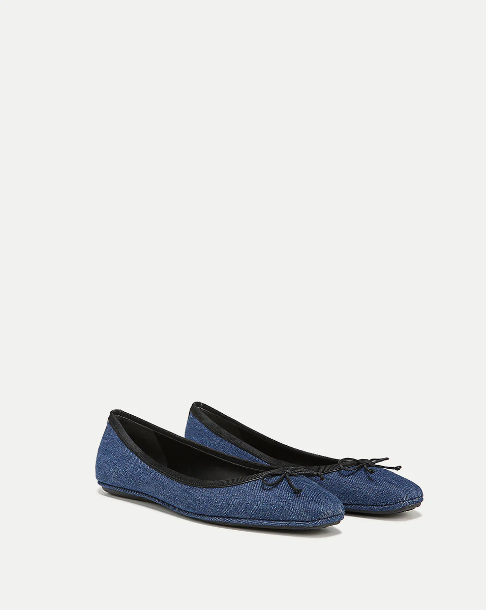 Beatrix Denim Ballet Flat - Image 2