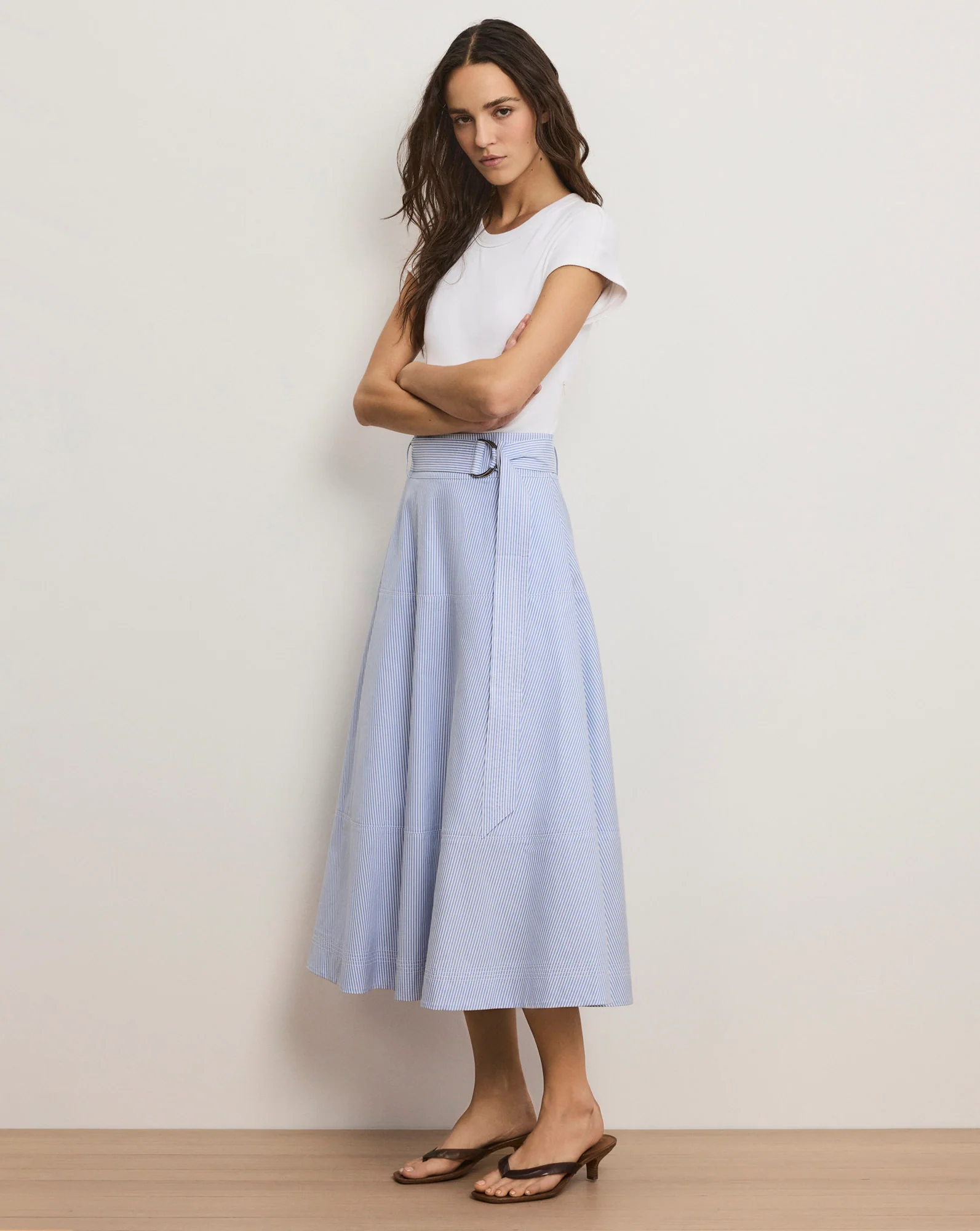 Belmar Mixed-Media Midi Dress - Image 3