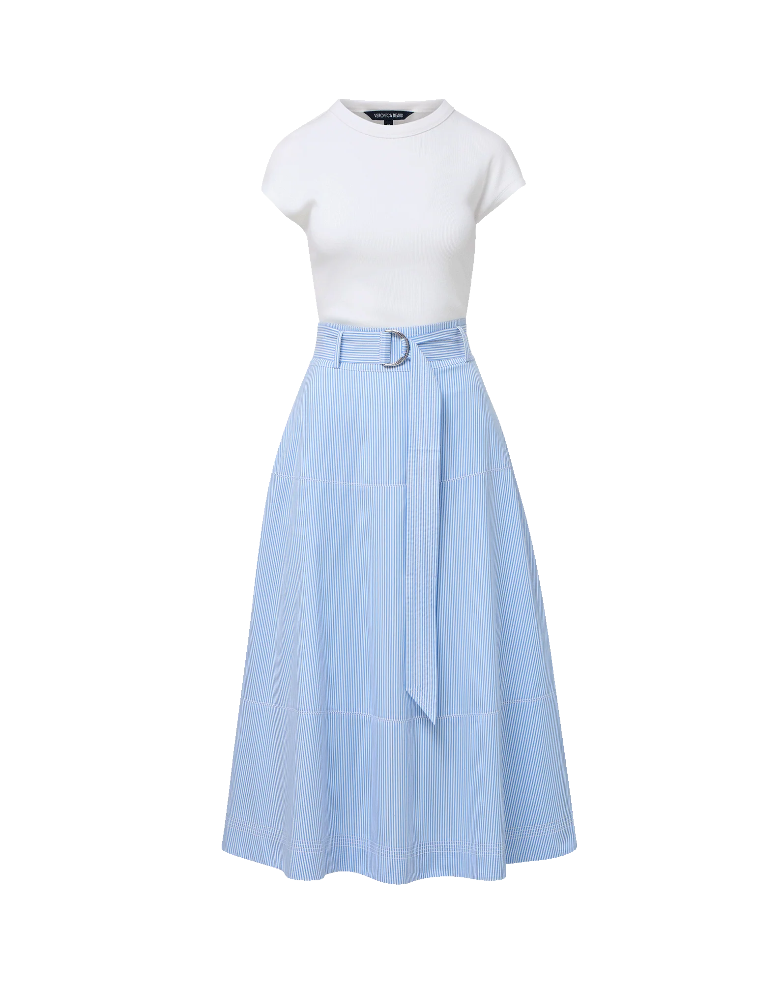 Belmar Mixed-Media Midi Dress - Image 6