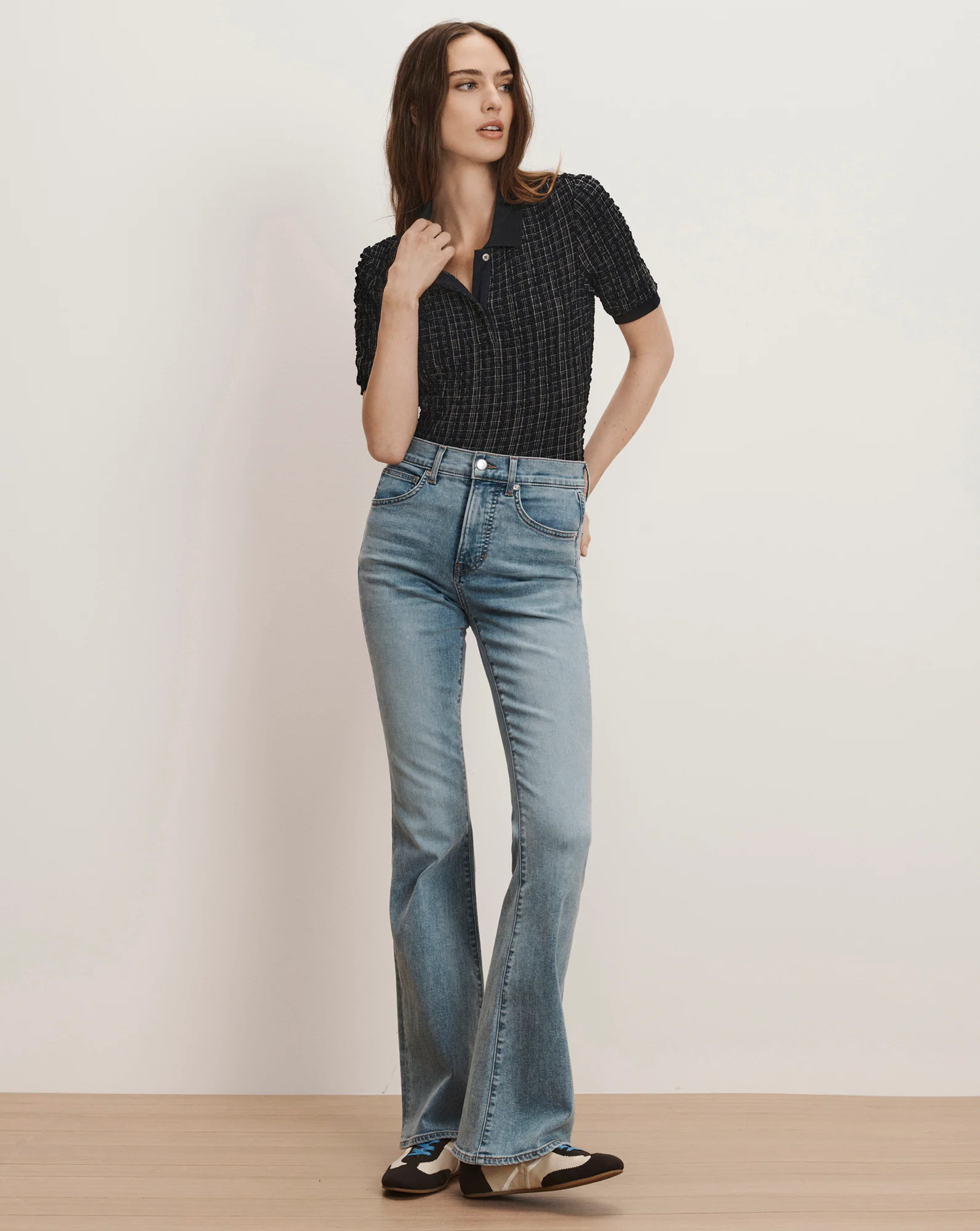 Benedetta Plaid Polo Shirt - Image 2