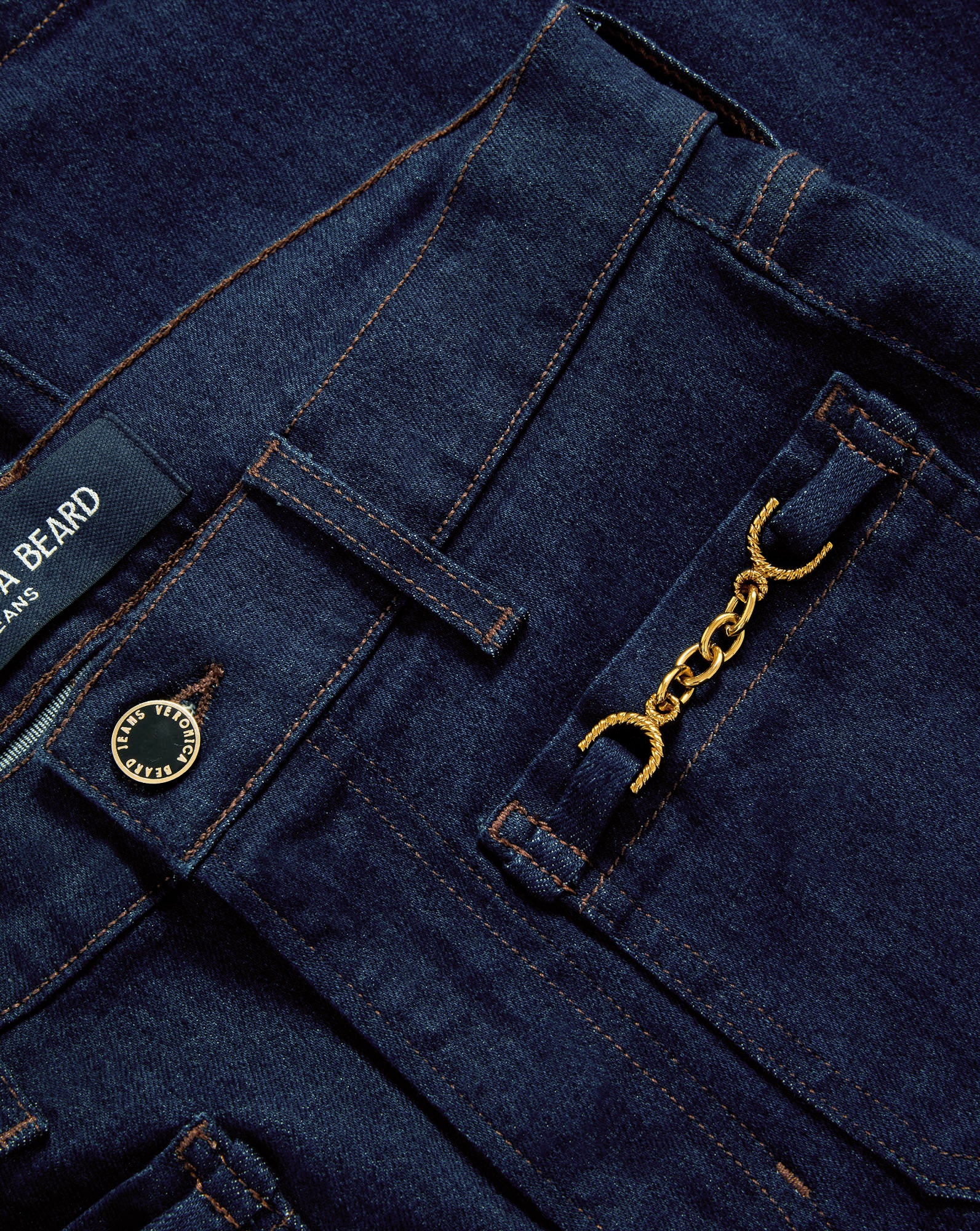 Beverly Chain-Pocket Skinny-Flare Jean - Image 4
