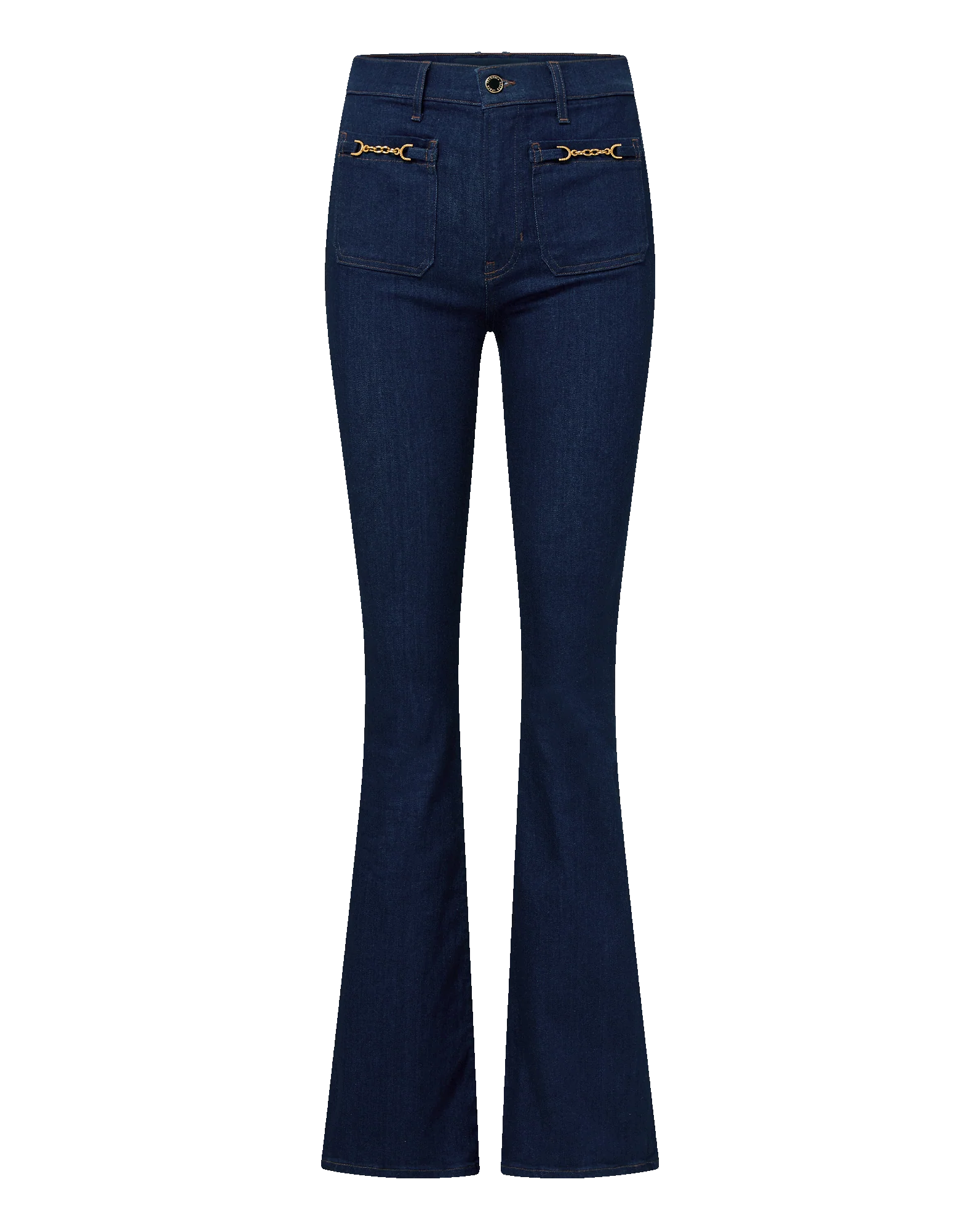 Beverly Chain-Pocket Skinny-Flare Jean - Image 7