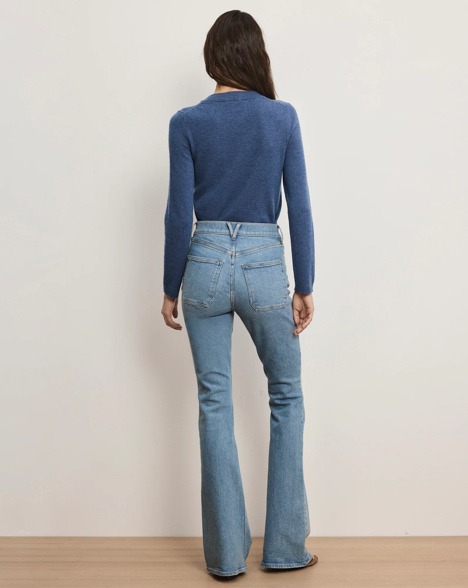 Beverly Patch-Pocket Skinny-Flare Jean - Image 5