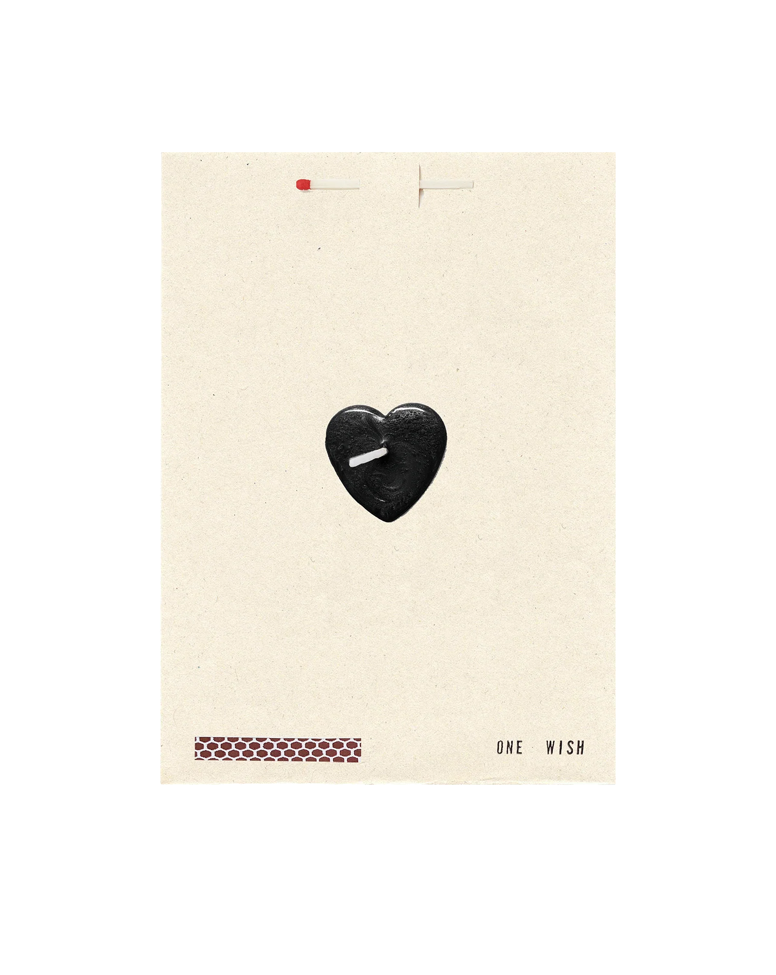 Black Heart Wish Card - Image 2