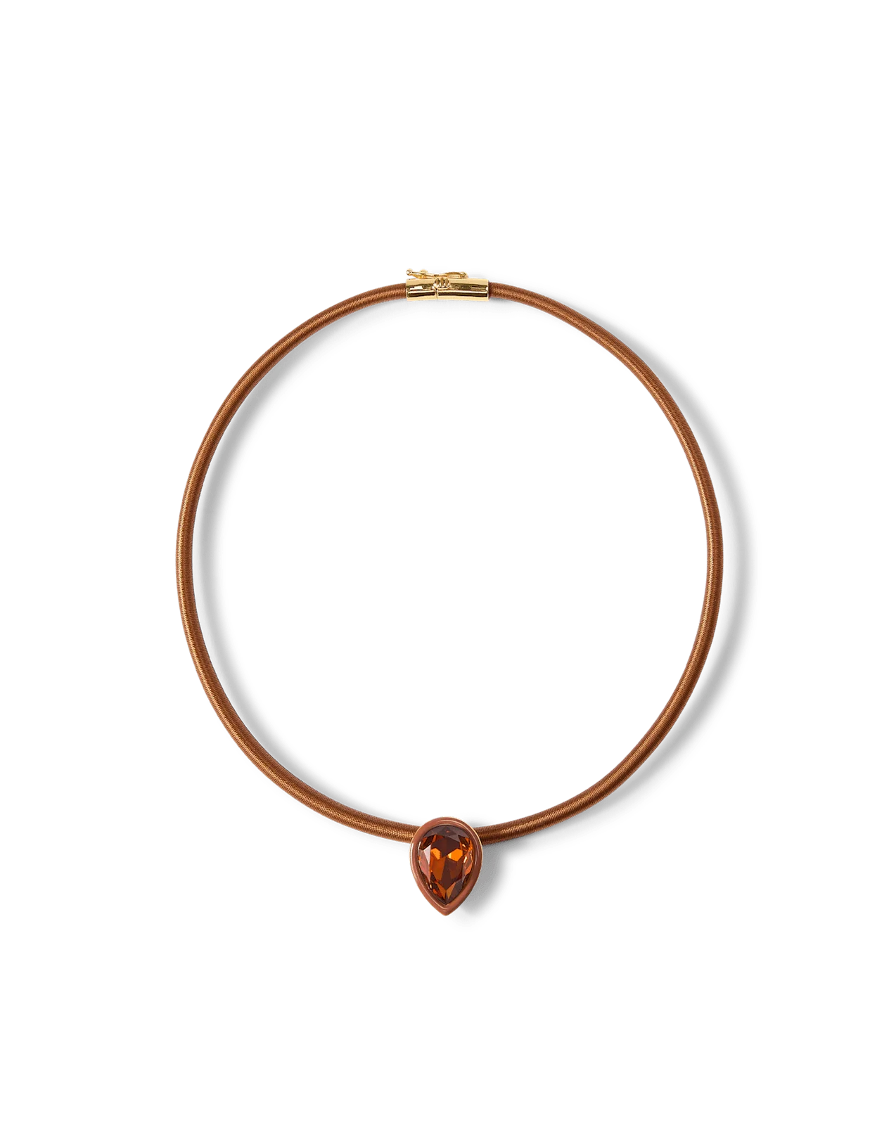 Brown Cord Pendant Necklace - Image 5