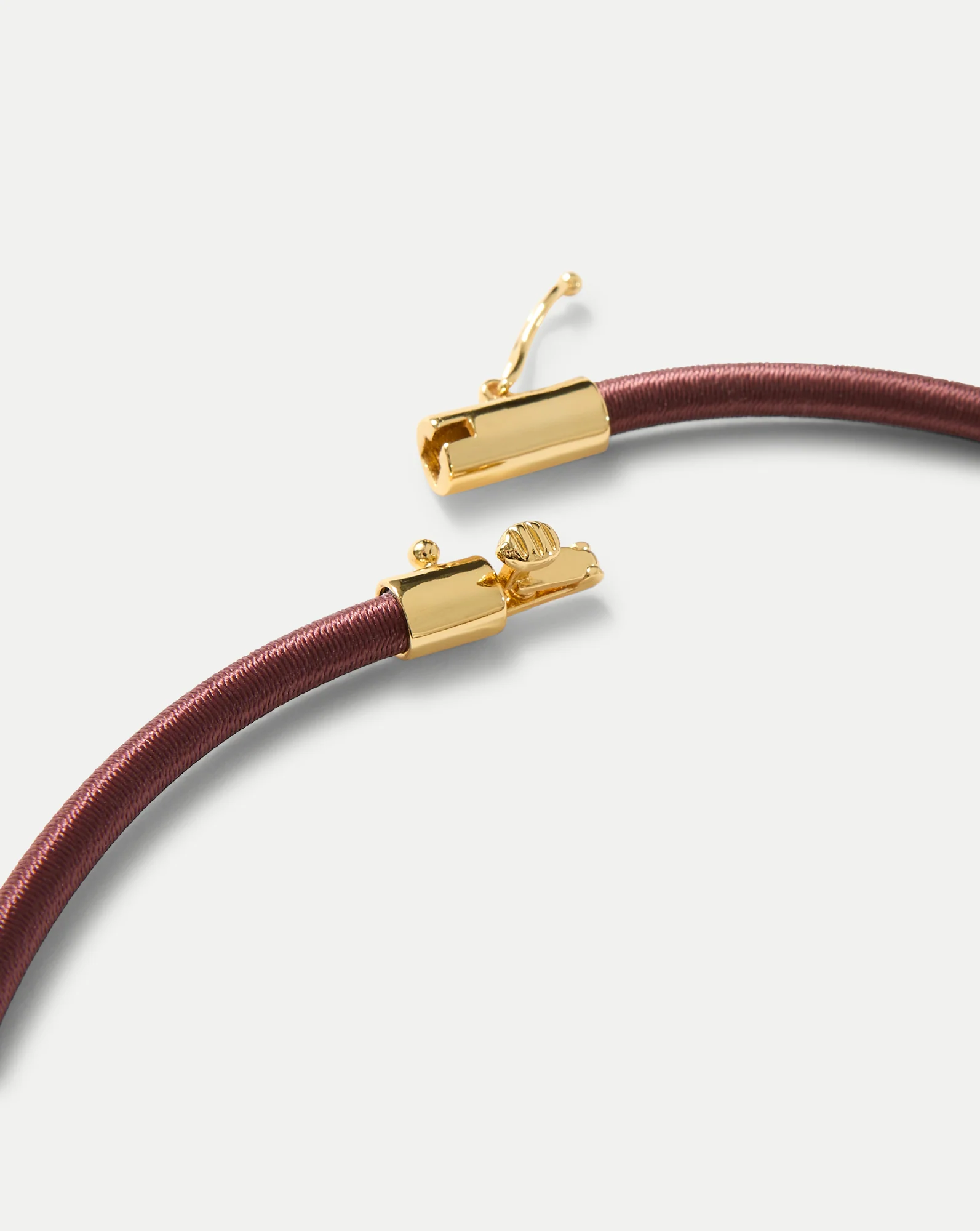Burgundy Cord Pendant Necklace - Image 4