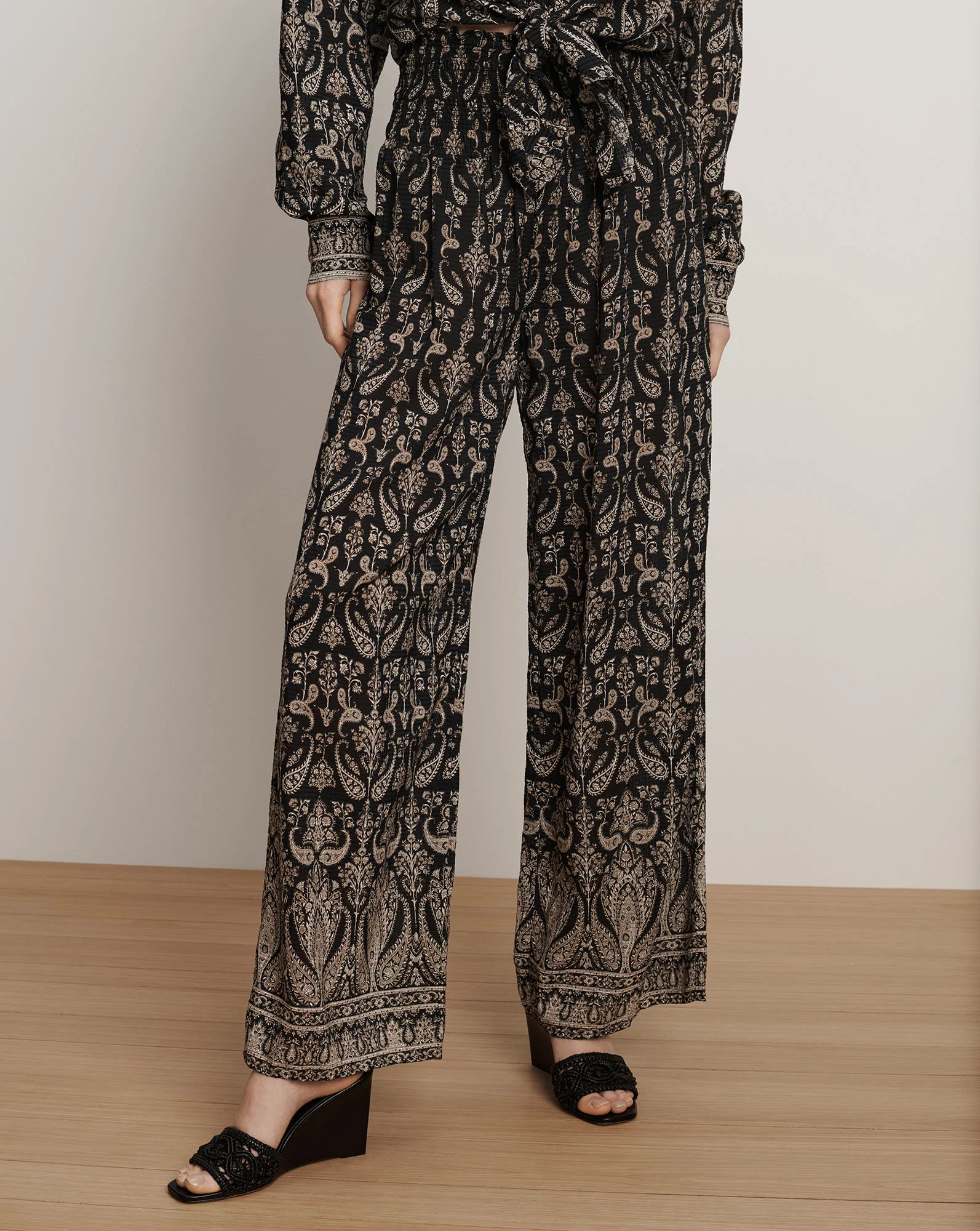 Callaway Smocked Wide-Leg Pant - Image 2