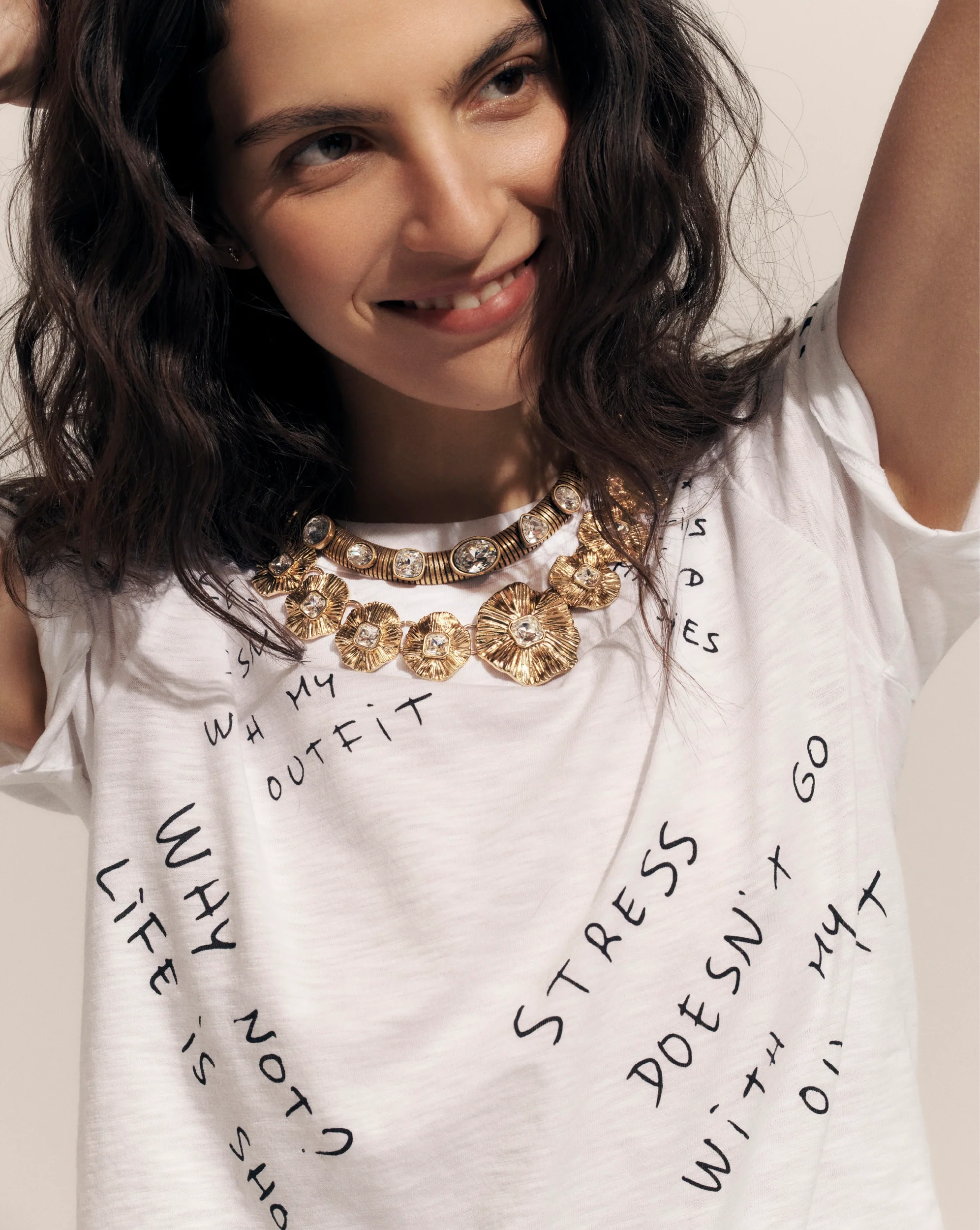 Carla Printed Crewneck T-Shirt - Image 5