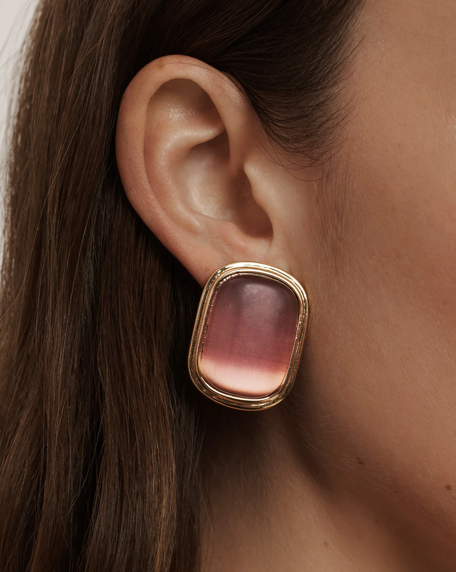 Cat’s Eye Stone Earring - Image 2