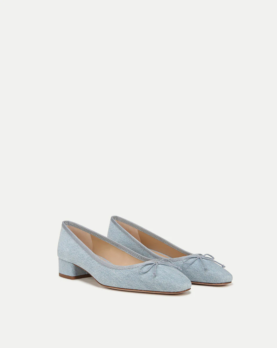 Cecile Denim Ballet Pump - Image 2