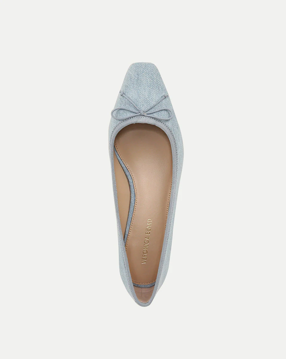 Cecile Denim Ballet Pump - Image 3