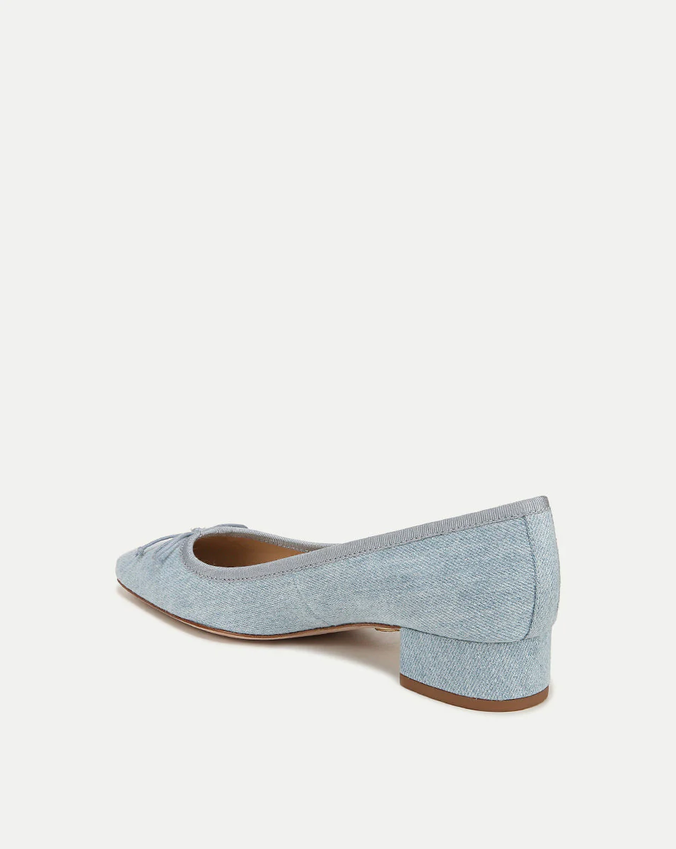 Cecile Denim Ballet Pump - Image 4