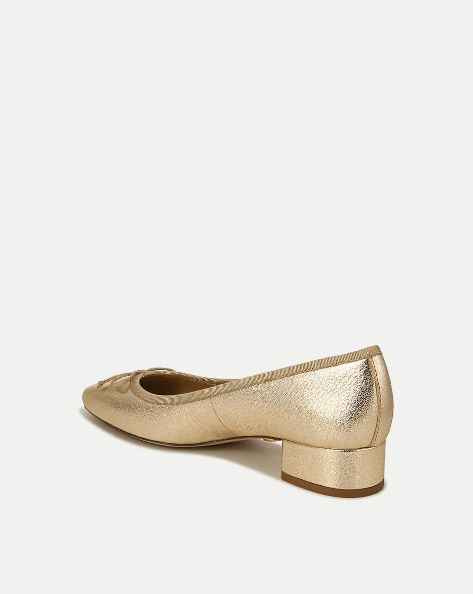 Cecile Metallic Leather Ballet Pump - Image 4