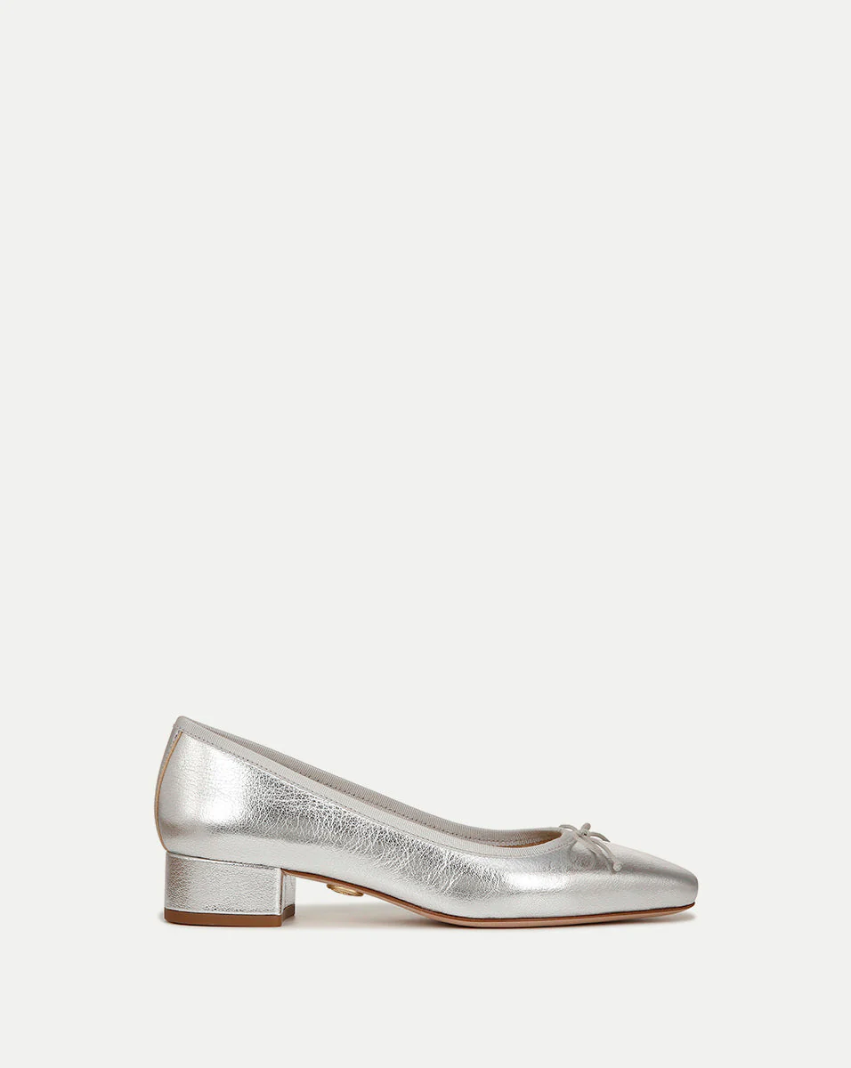 Cecile Metallic Leather Ballet Pump - Image 5