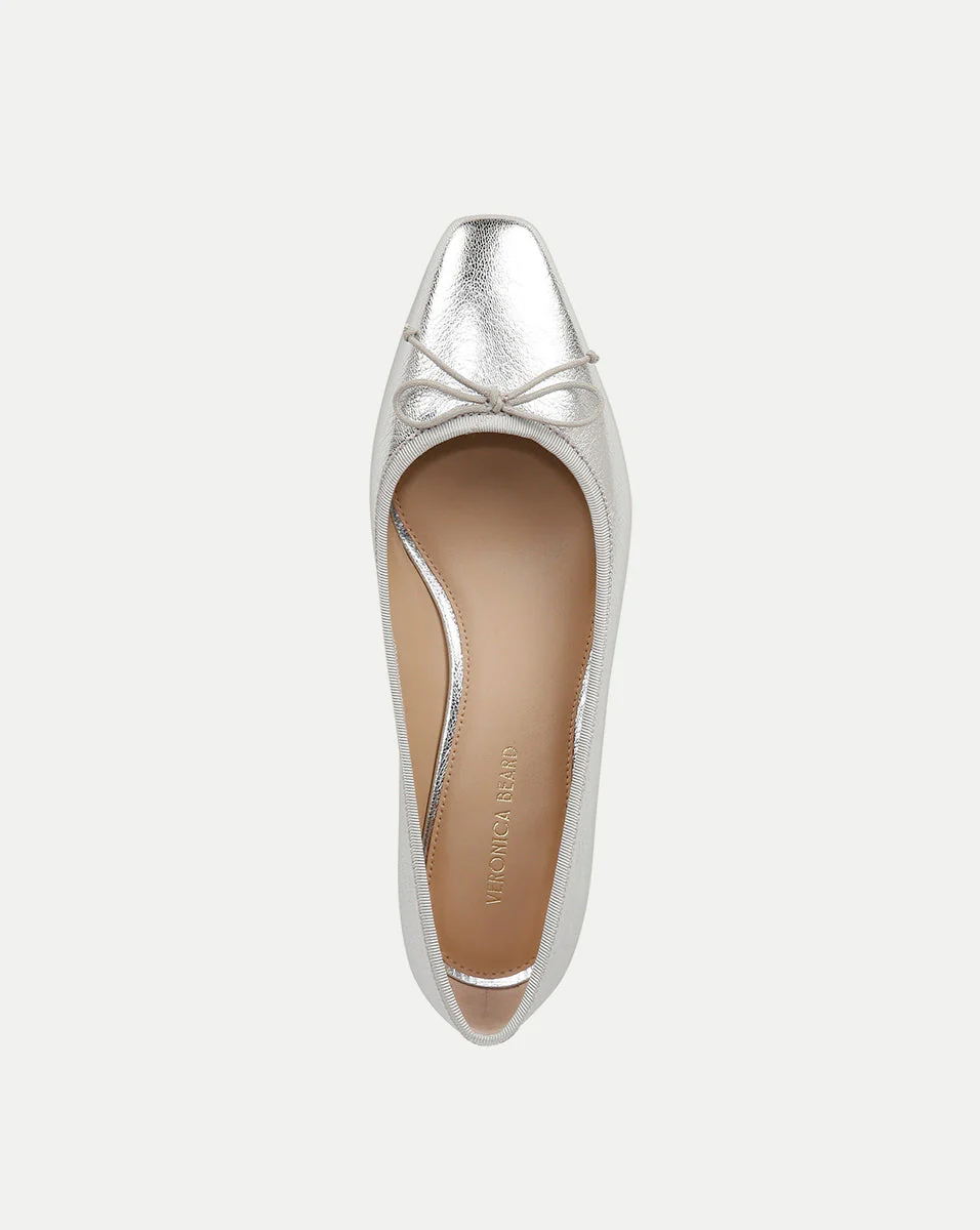 Cecile Metallic Leather Ballet Pump - Image 7