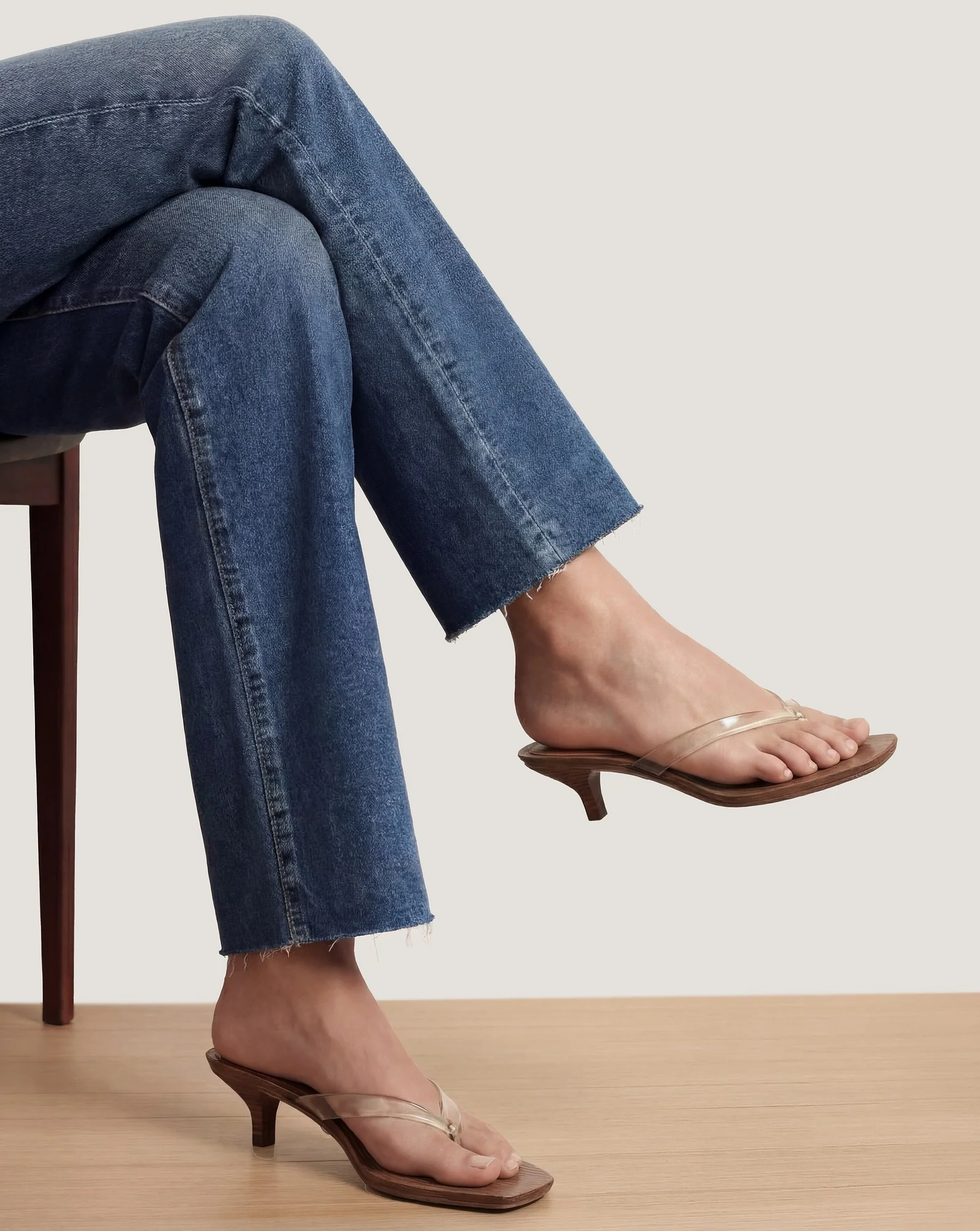 Clea Jelly Kitten-Heel Sandal - Image 2