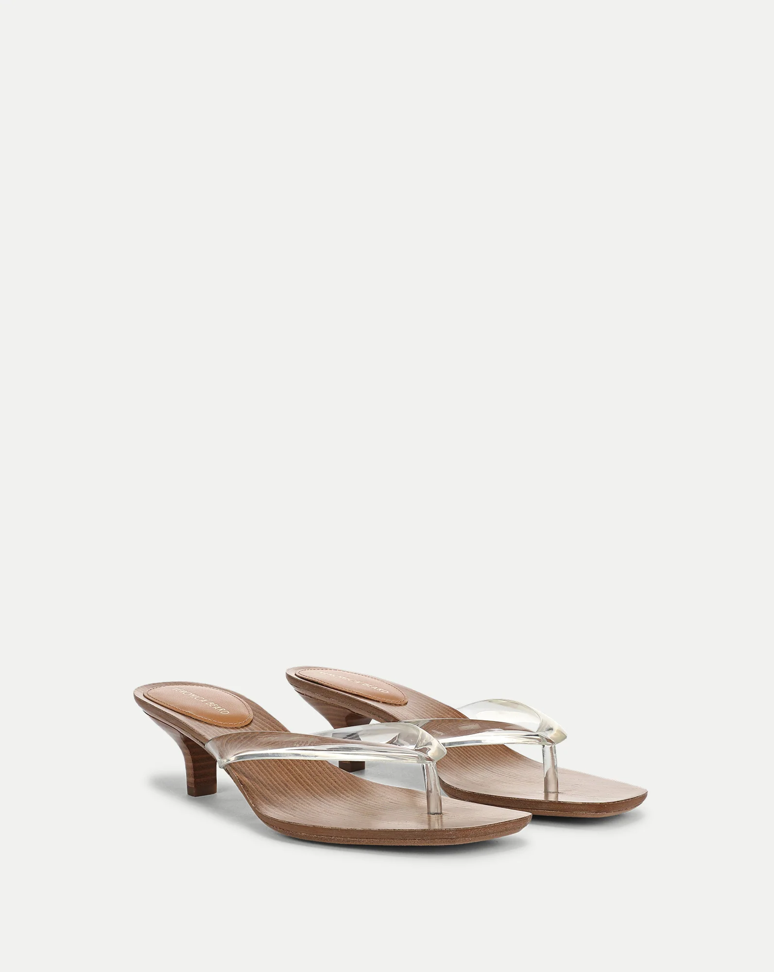 Clea Jelly Kitten-Heel Sandal - Image 3