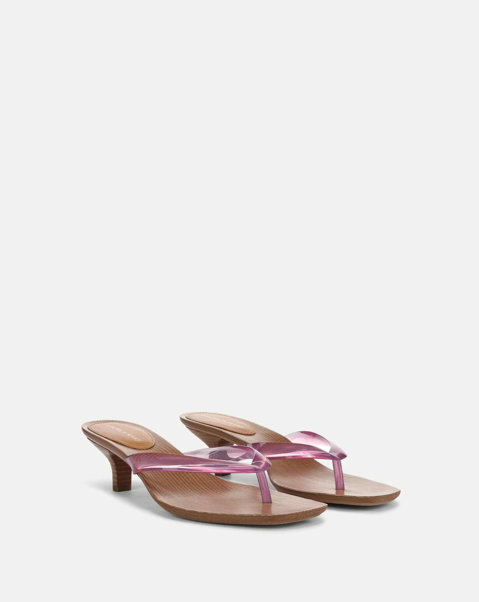 Clea Jelly Kitten-Heel Sandal - Image 3