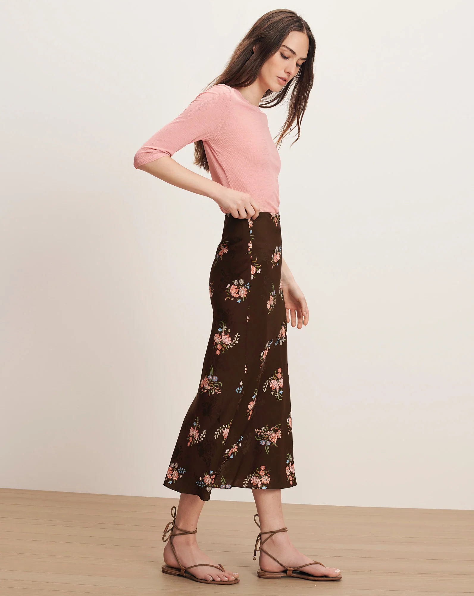 Clover Floral Midi Skirt - Image 3
