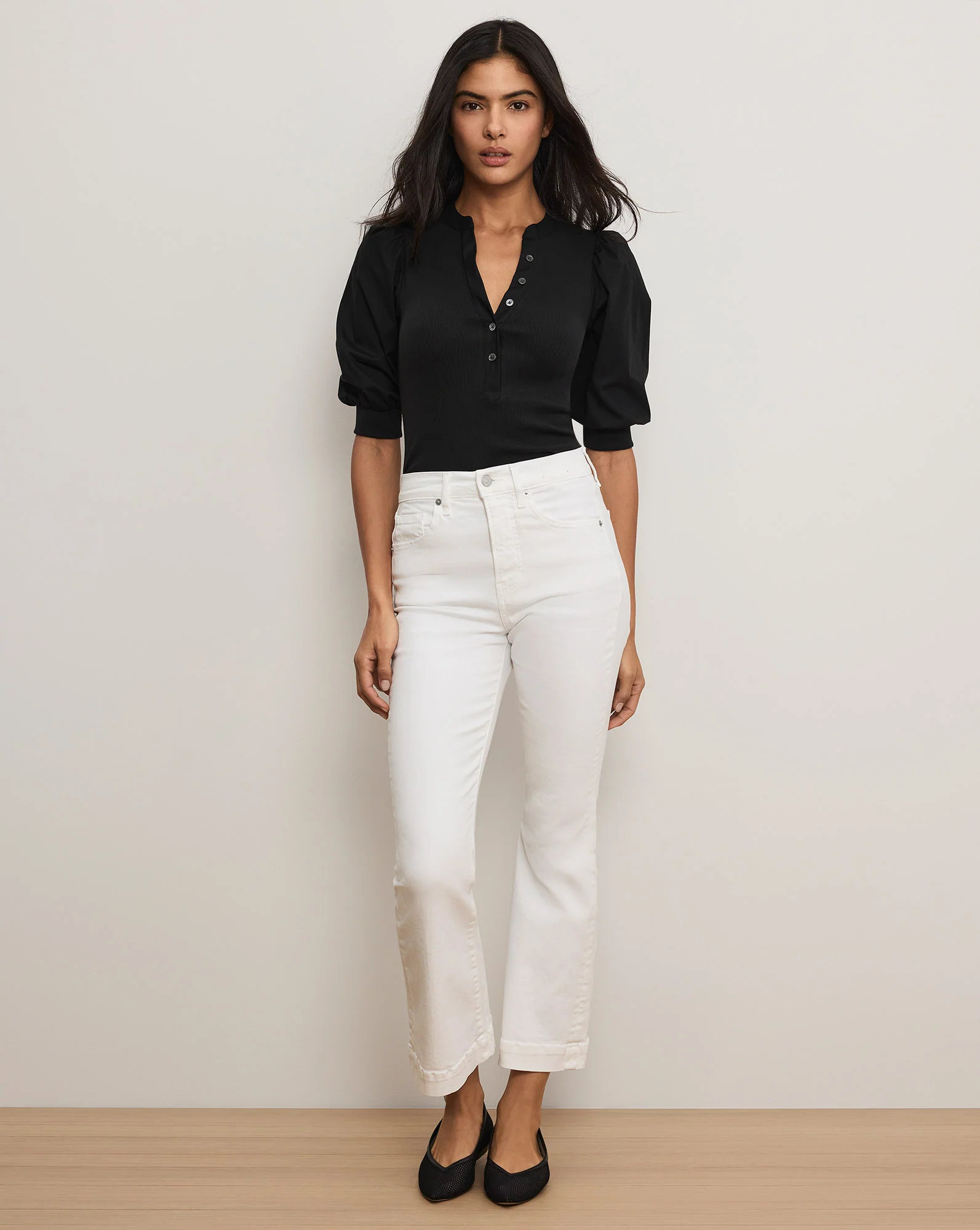 Coralee Puff-Sleeve Top - Image 2
