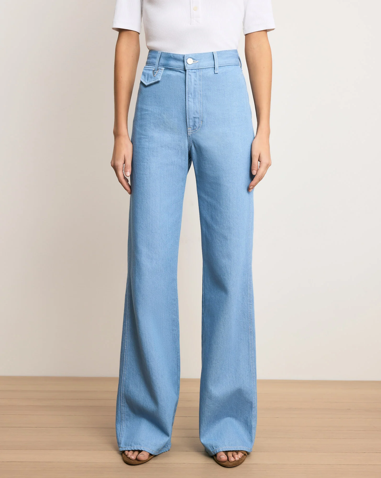Crosbie Flap-Pocket Slim Wide-Leg Jean - Image 2