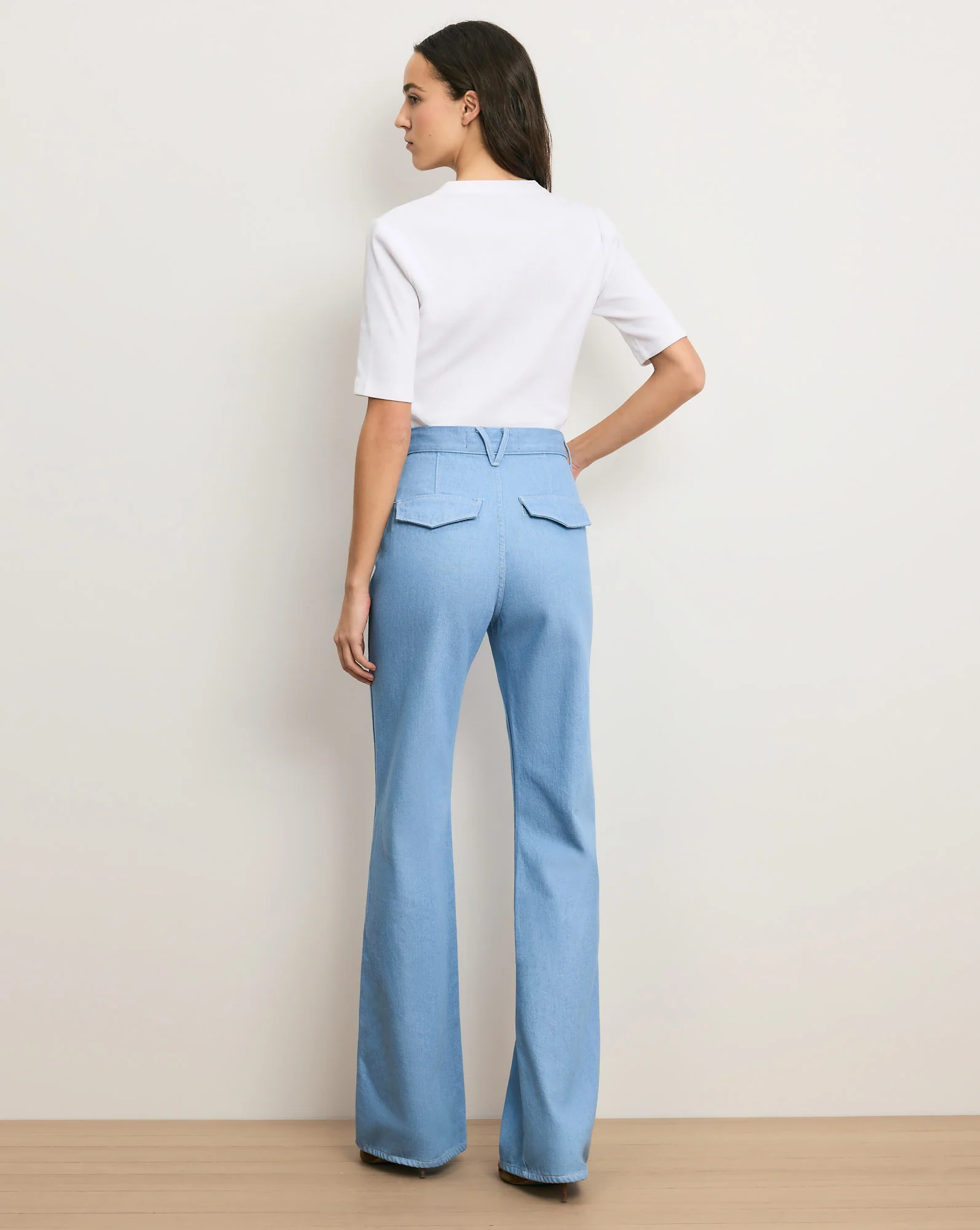 Crosbie Flap-Pocket Slim Wide-Leg Jean - Image 5