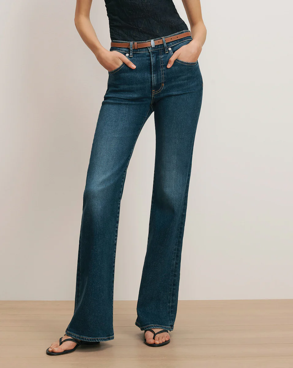 Crosbie Mid-Rise Slim Wide-Leg Jean - Image 2