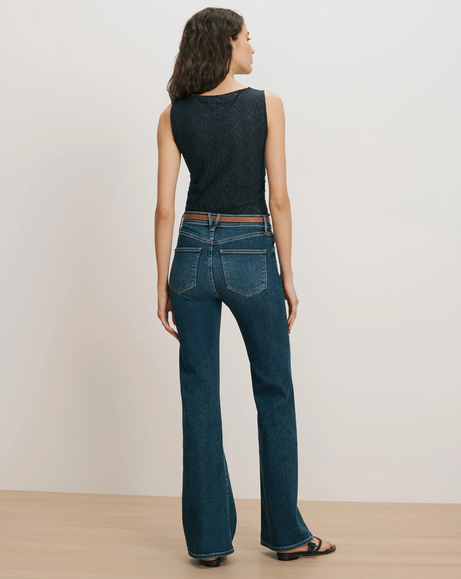 Crosbie Mid-Rise Slim Wide-Leg Jean - Image 4