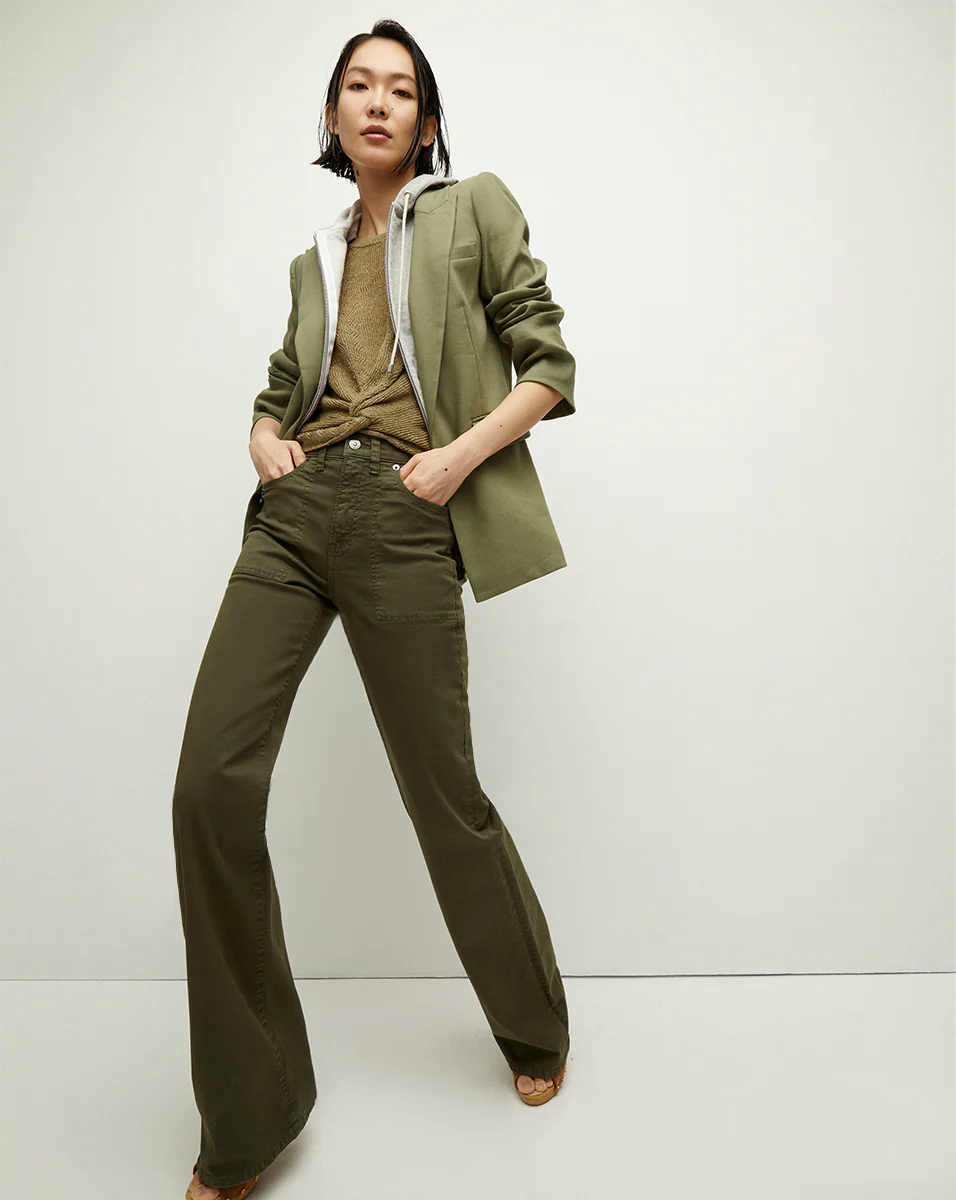 Crosbie Patch Pocket Slim Wide-Leg Pant - Image 3