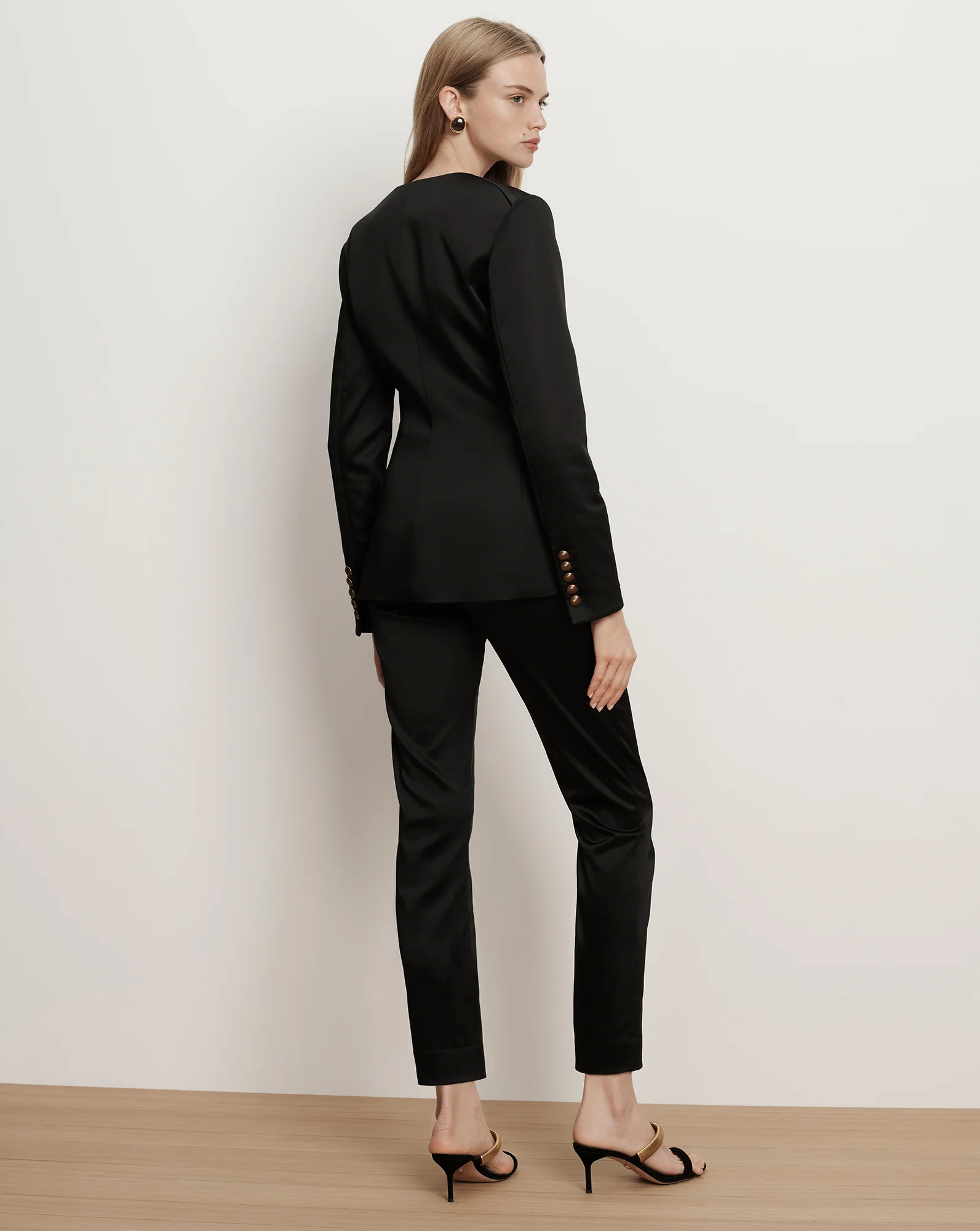 Cynthia Satin Tailored Jacket - Image 4