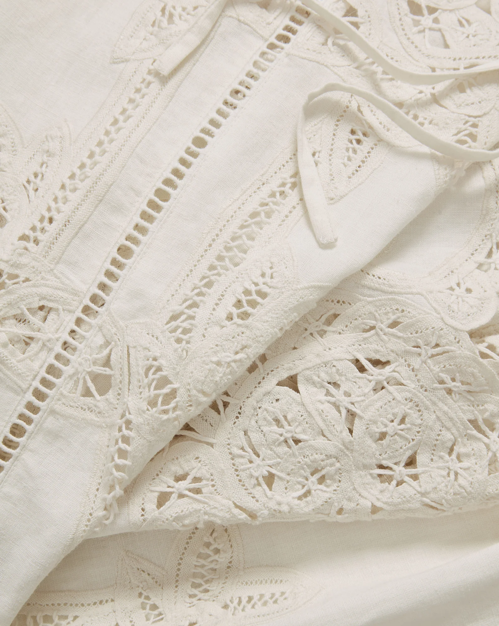 Daisy Wide-Leg Eyelet Pant - Image 3