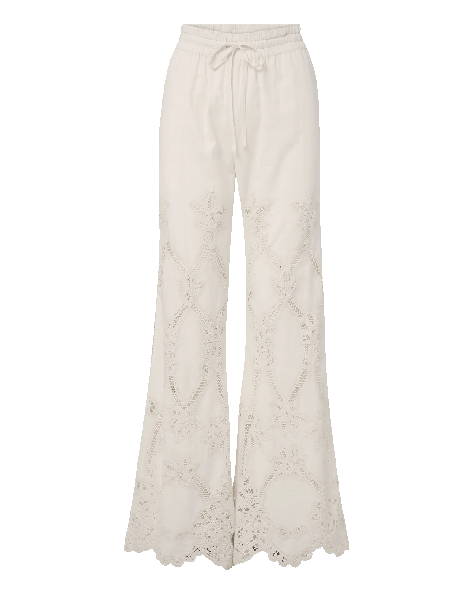 Daisy Wide-Leg Eyelet Pant - Image 5