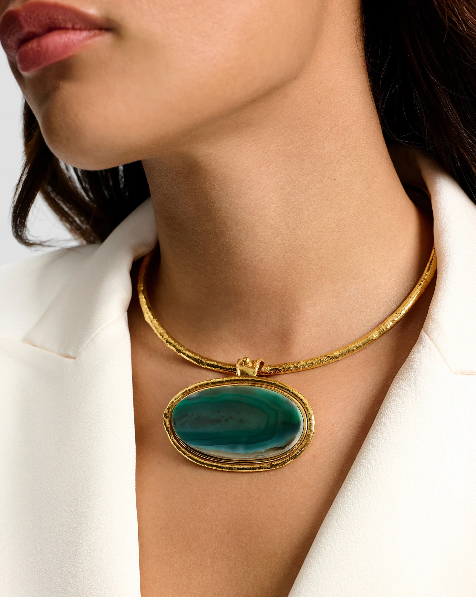 Dakota Green Agate Necklace - Image 2