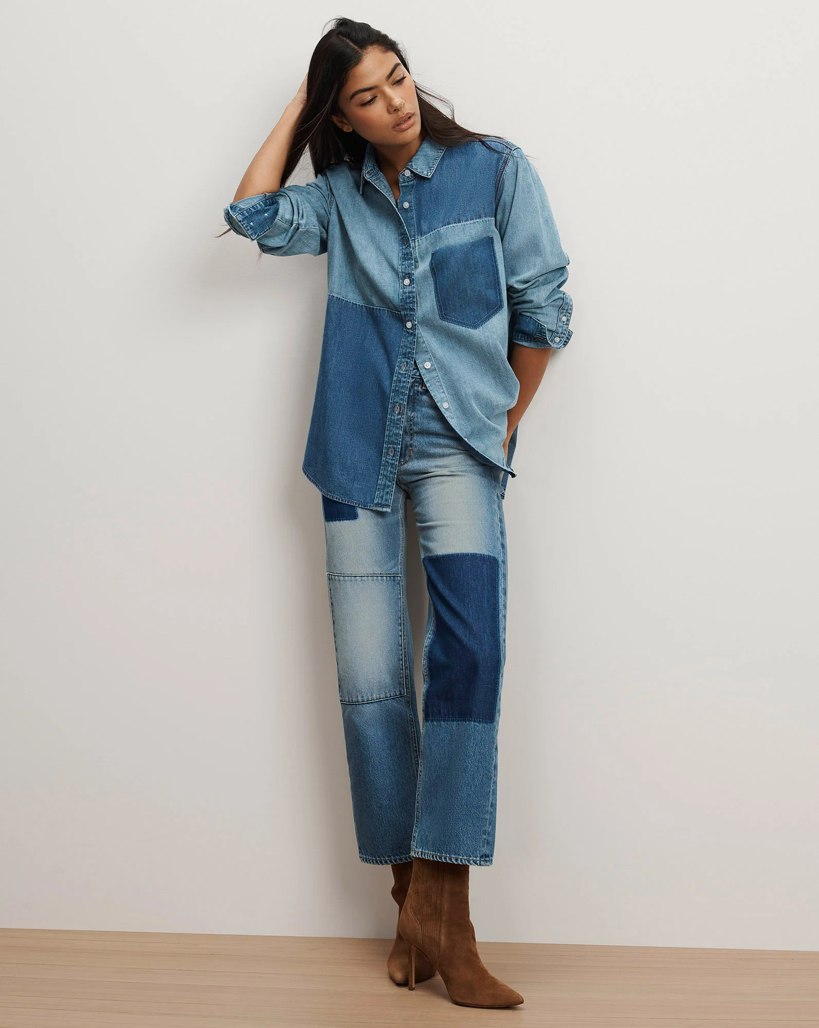 Dalma Denim Button-Down Shirt - Image 2