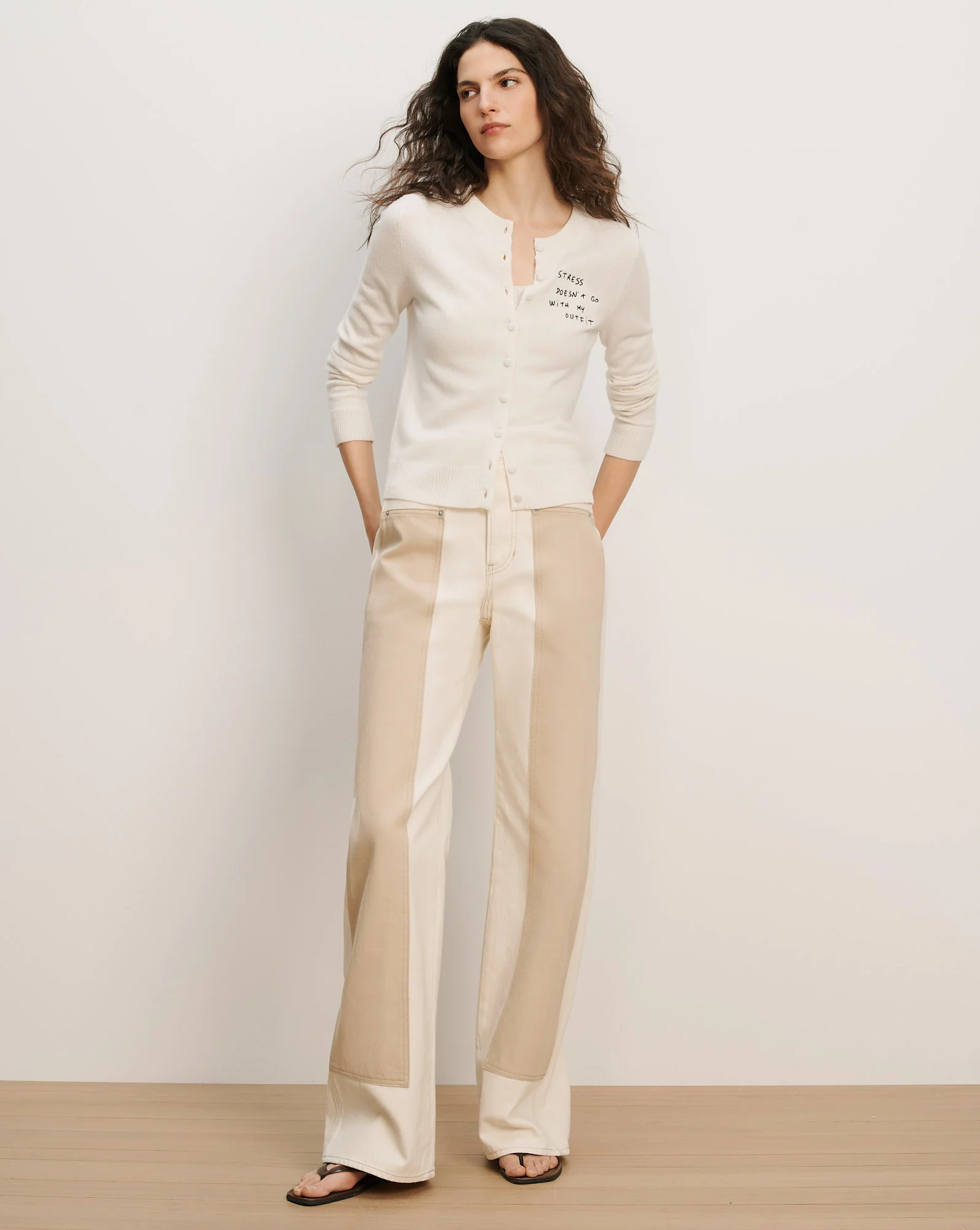 Daro Embroidered Cashmere Cardigan - Image 2