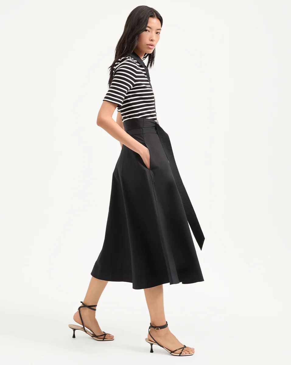 Delise Mixed Media Dress - Image 3