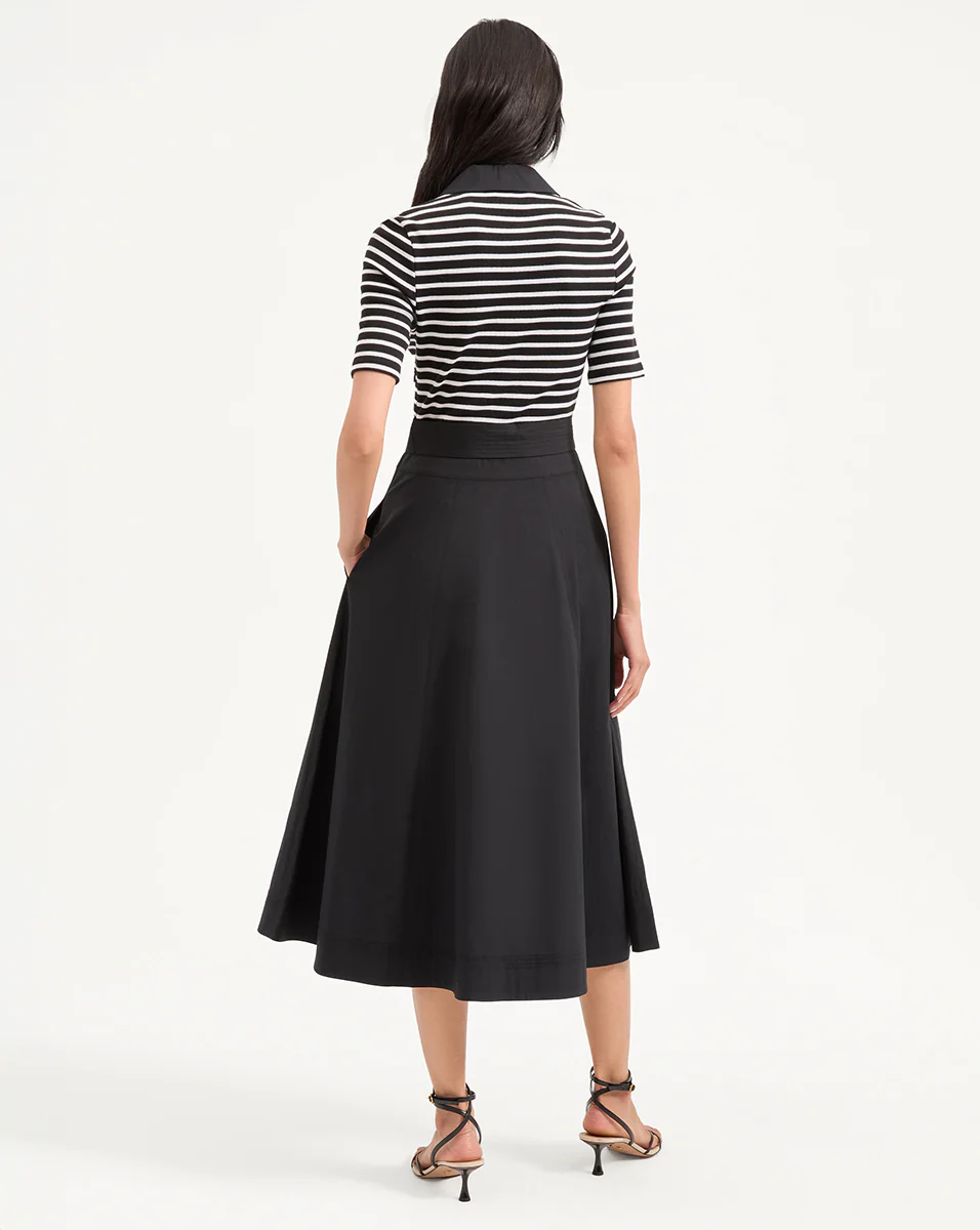 Delise Mixed Media Dress - Image 5