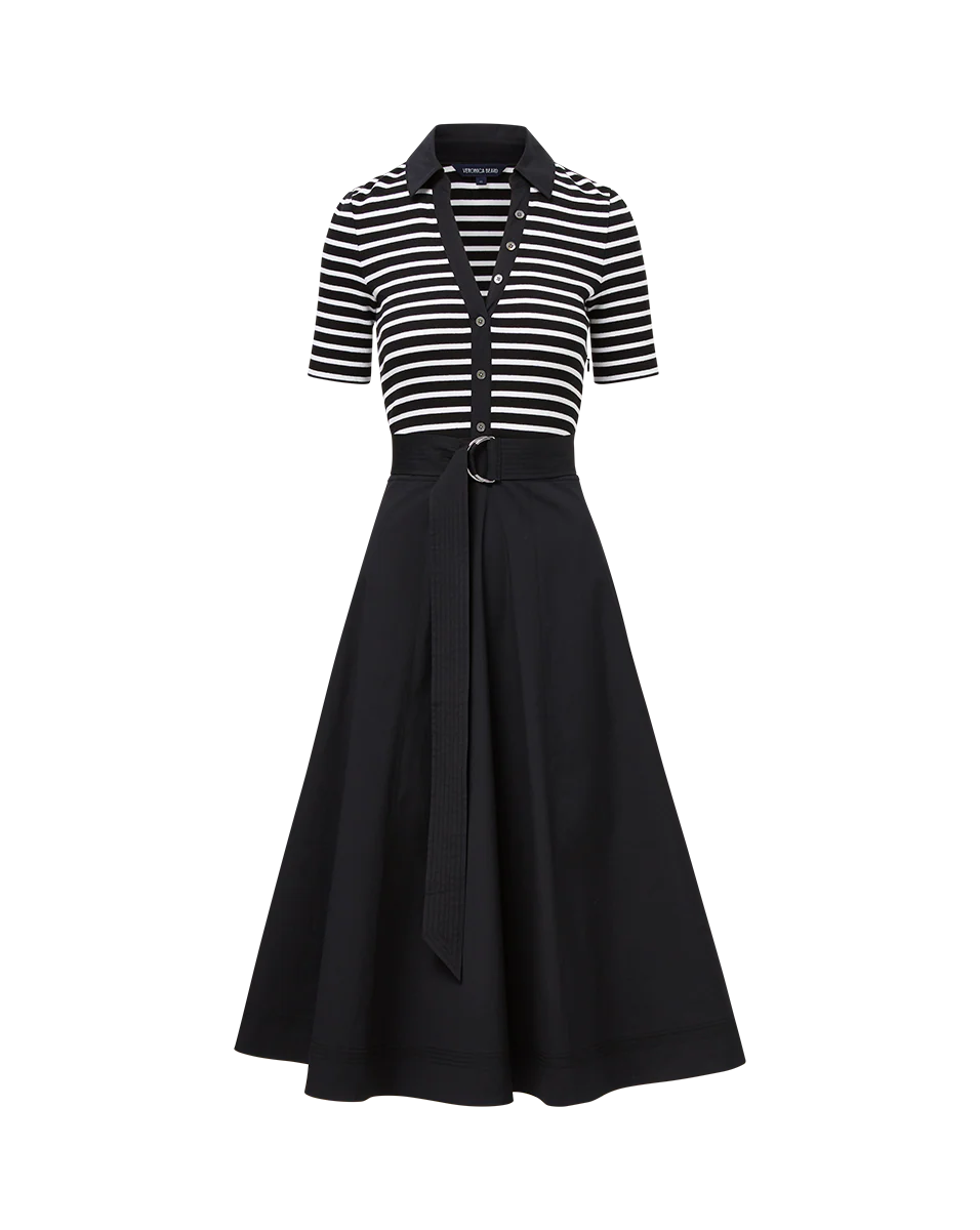Delise Mixed Media Dress - Image 6